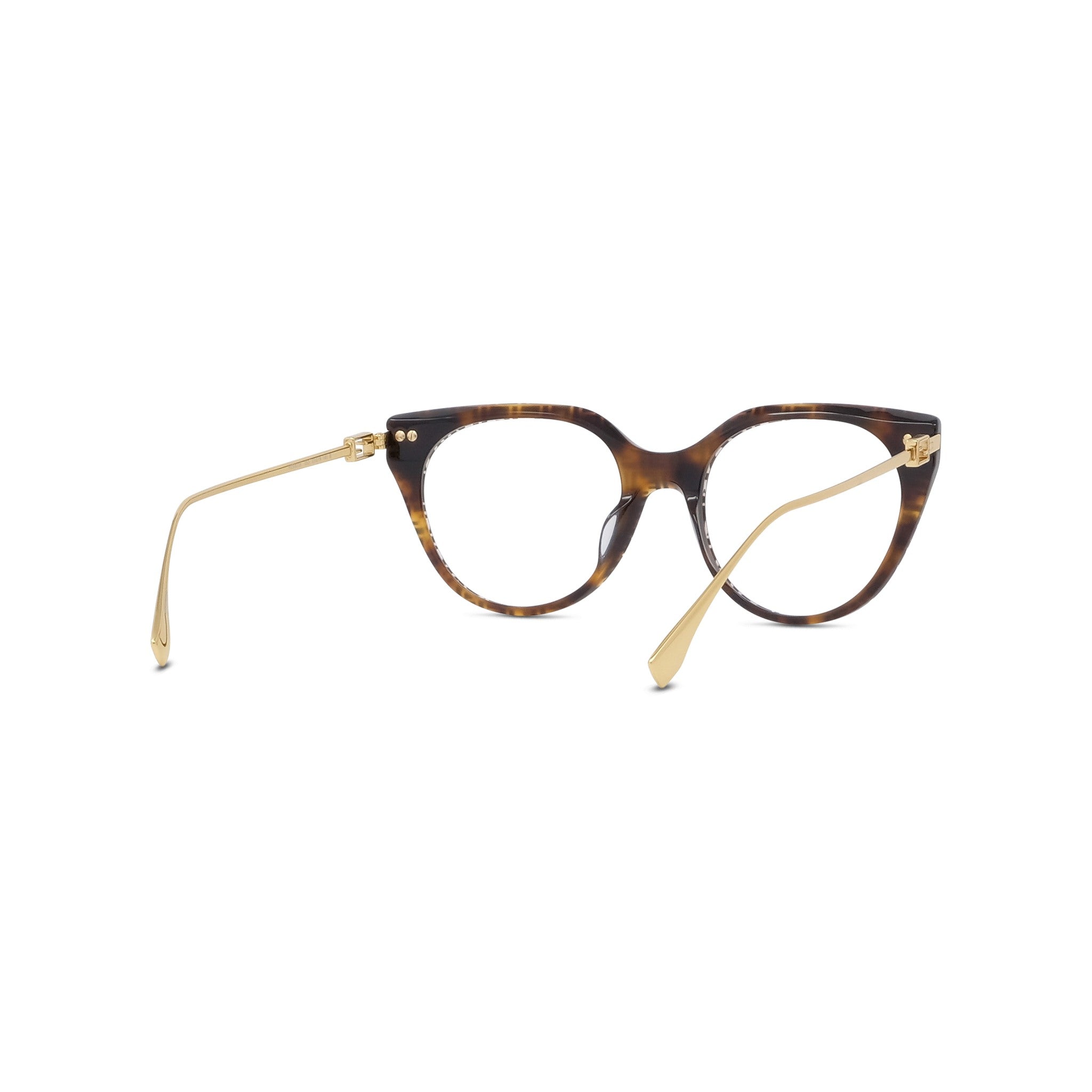 Baguette Havana Oval Eyeglasses