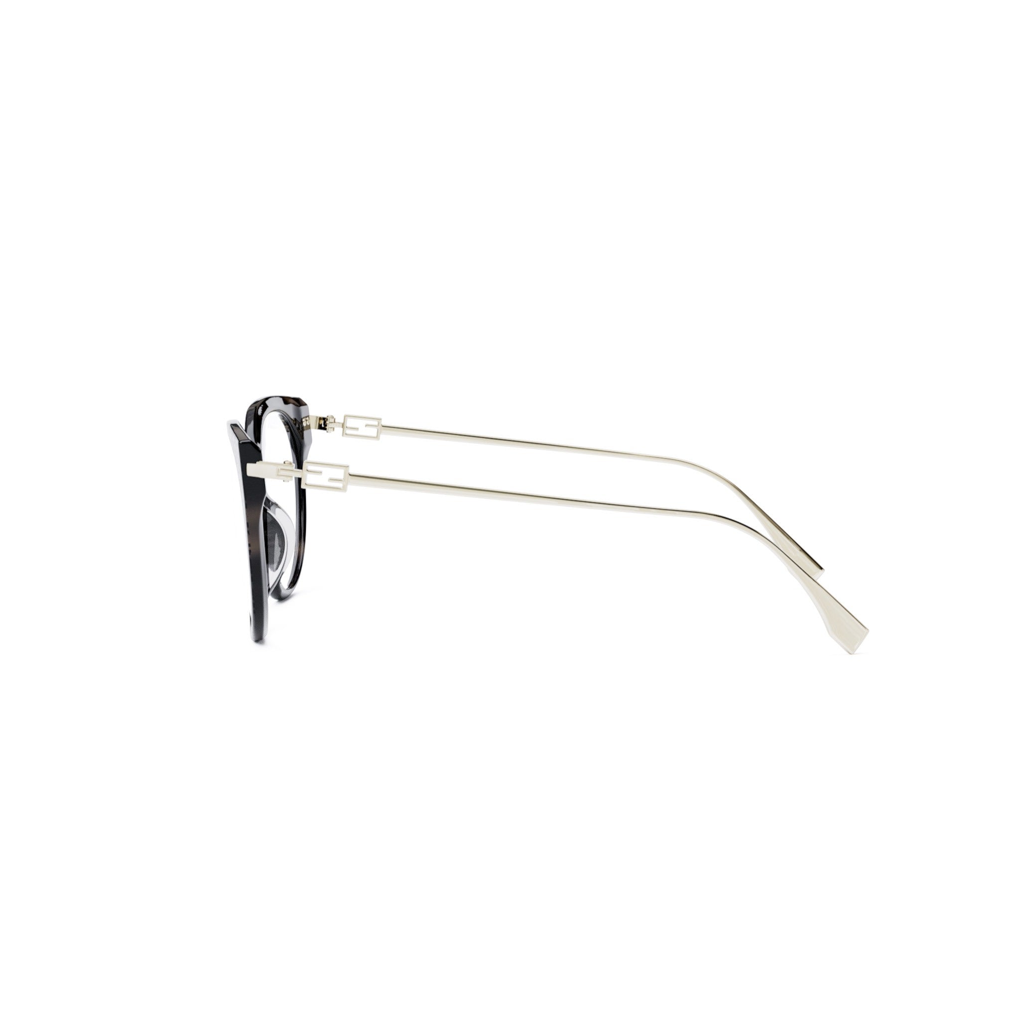 Baguette FF Havana Oval Eyeglasses