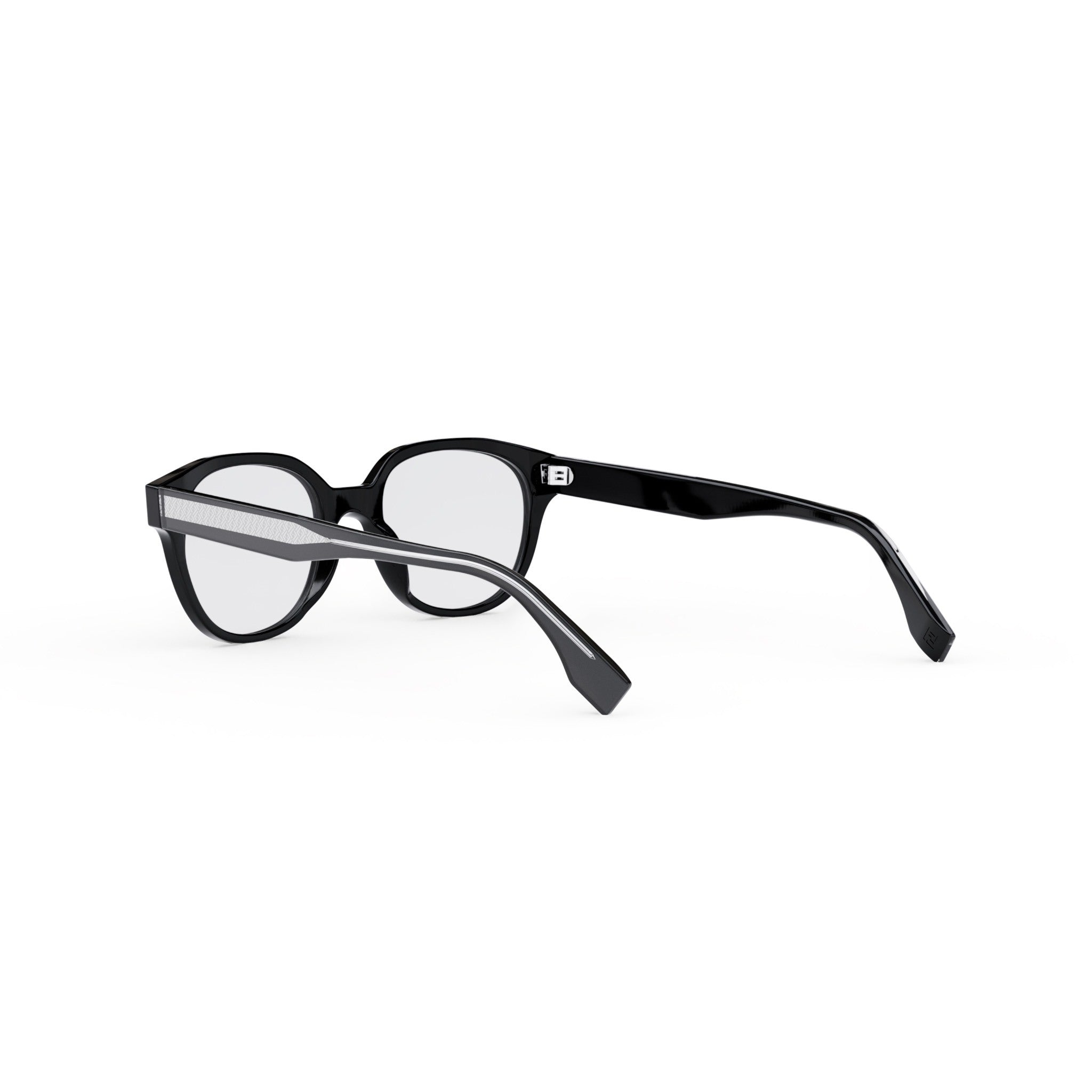 Fendi Black Geometric Eyeglasses