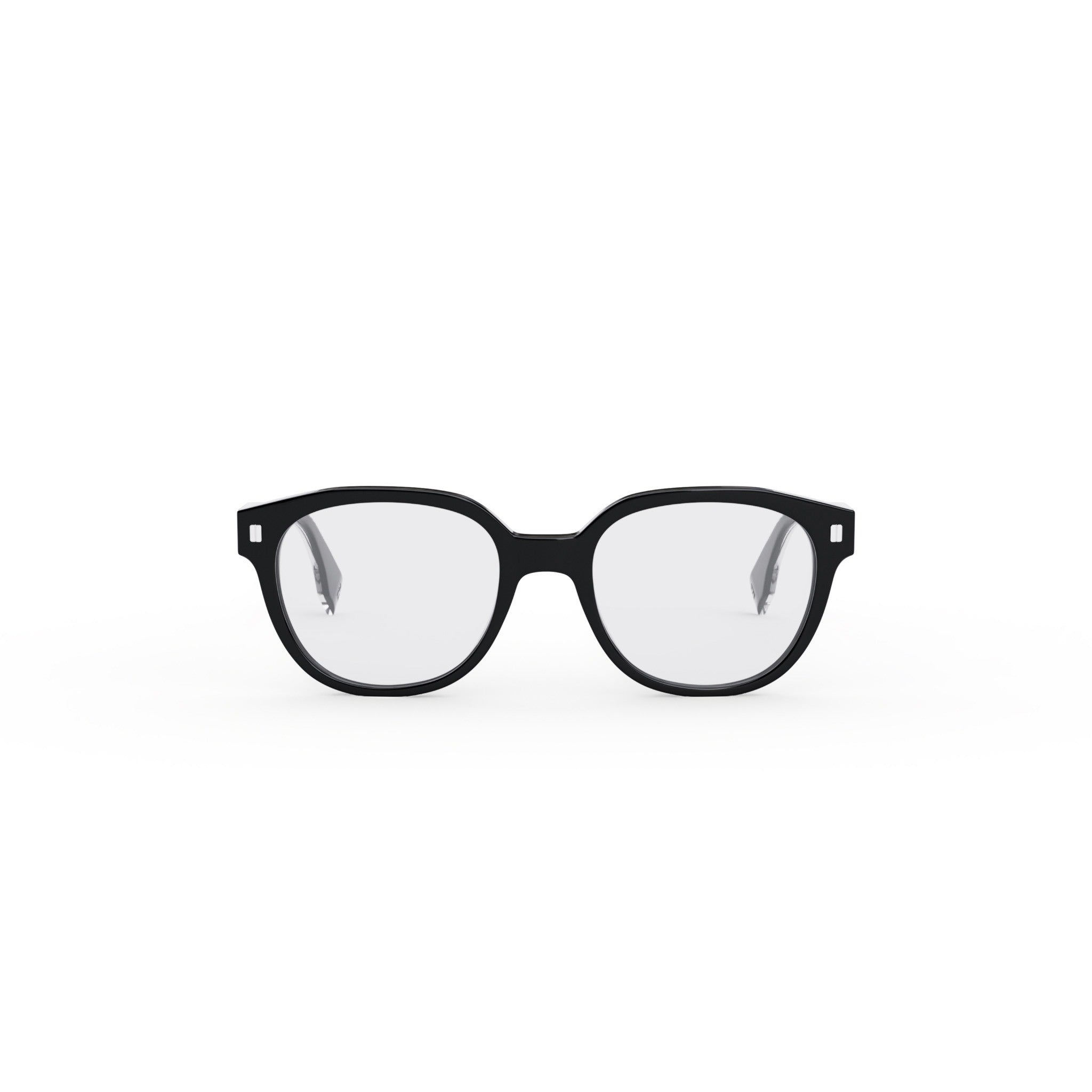 Fendi Black Geometric Eyeglasses