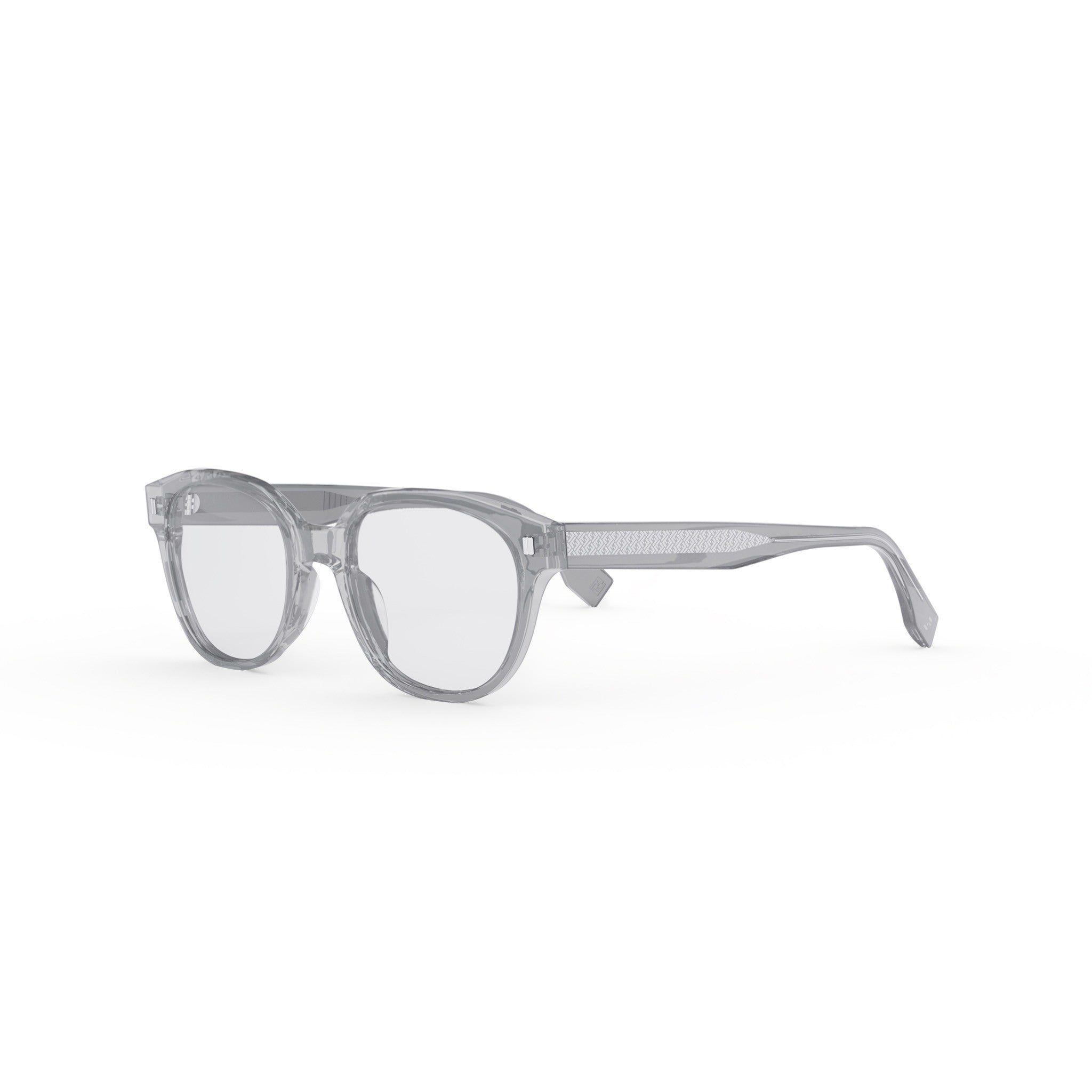 Fendi Grey Geometric Eyeglasses