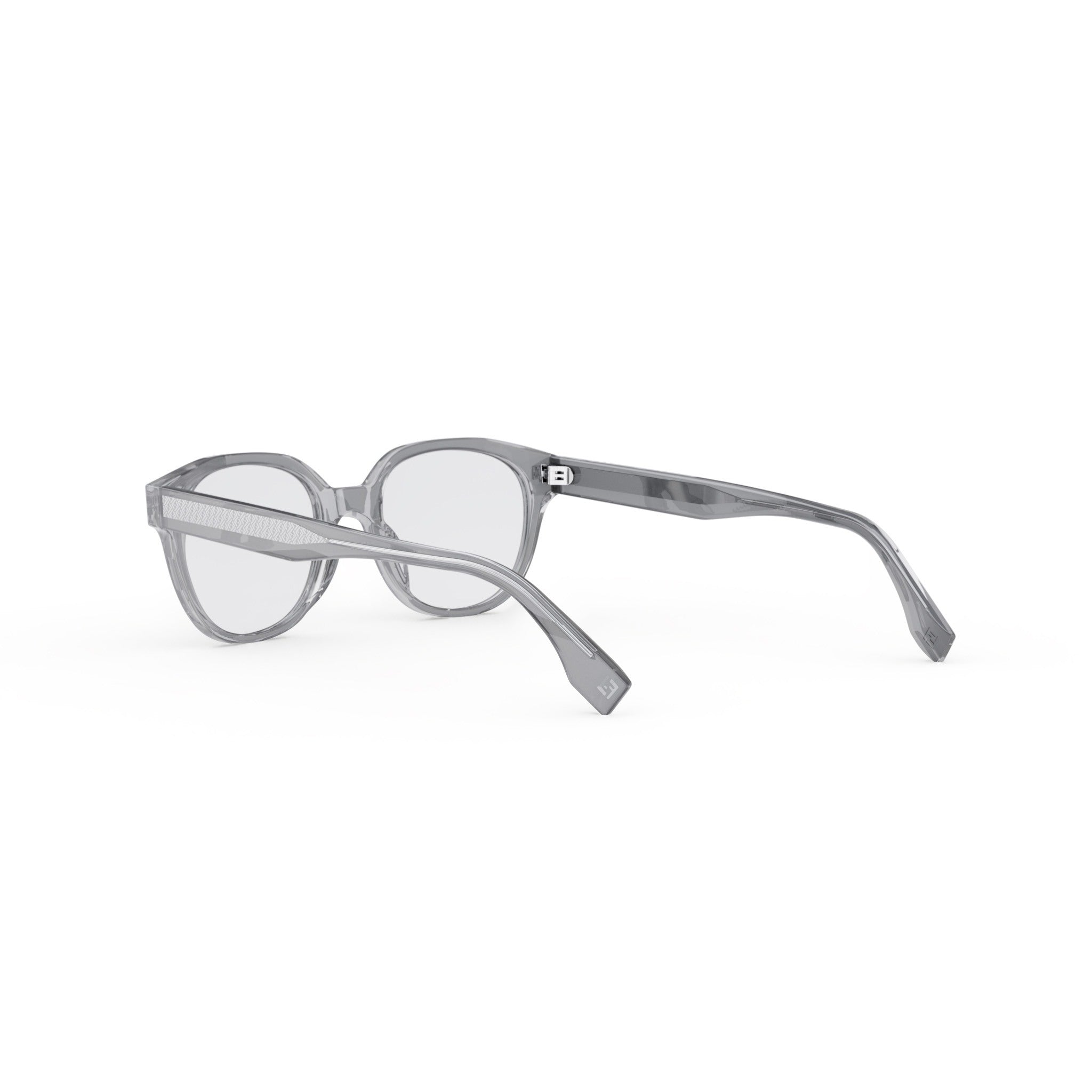 Fendi Grey Geometric Eyeglasses