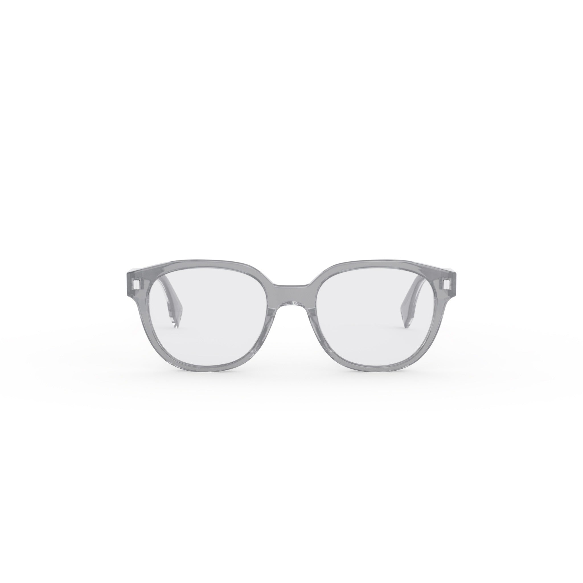 Fendi Grey Geometric Eyeglasses
