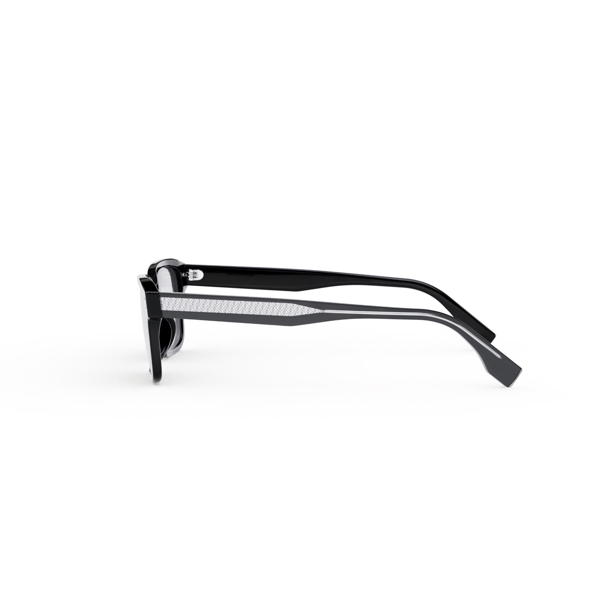 Fendi Black Geometric Eyeglasses