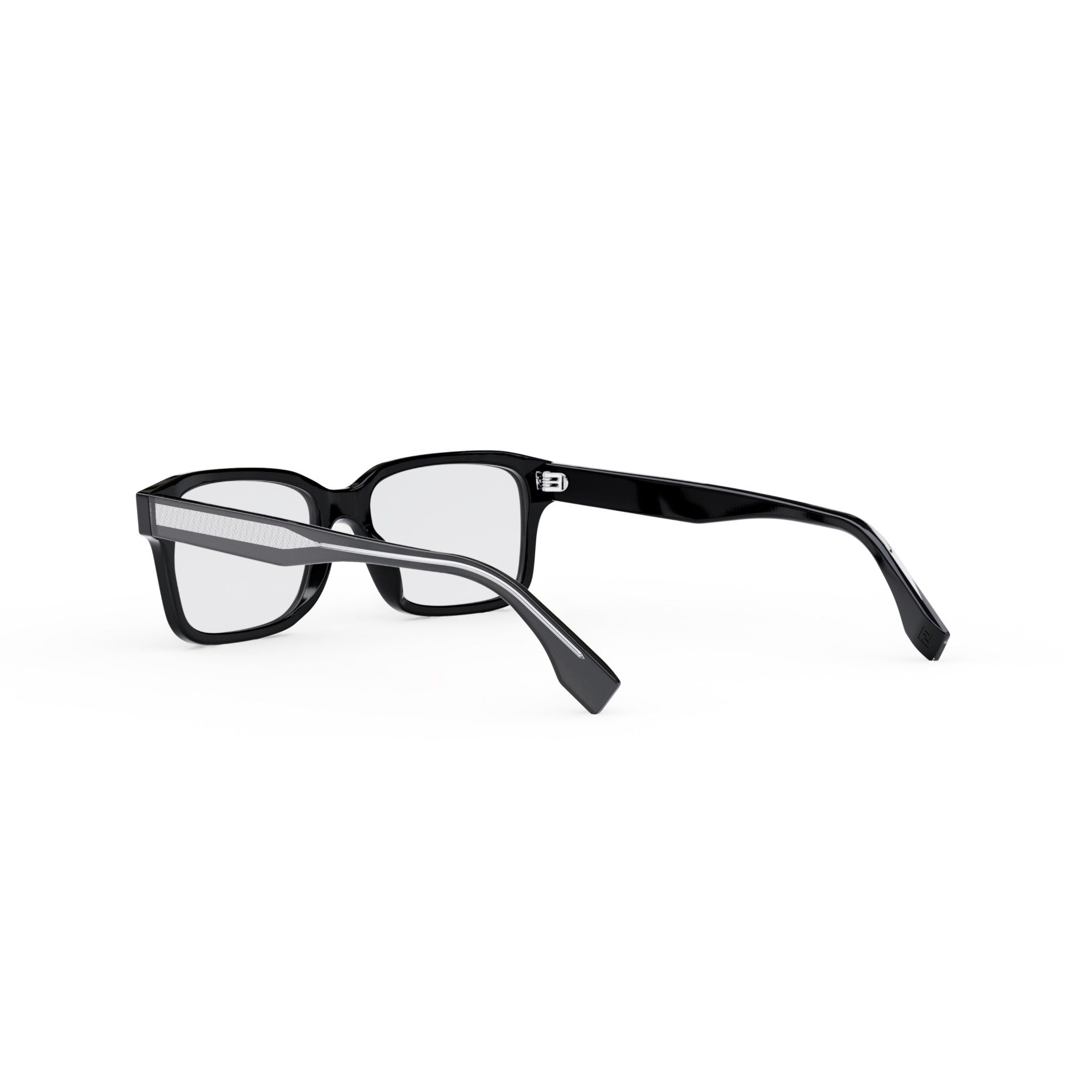 Fendi Black Geometric Eyeglasses