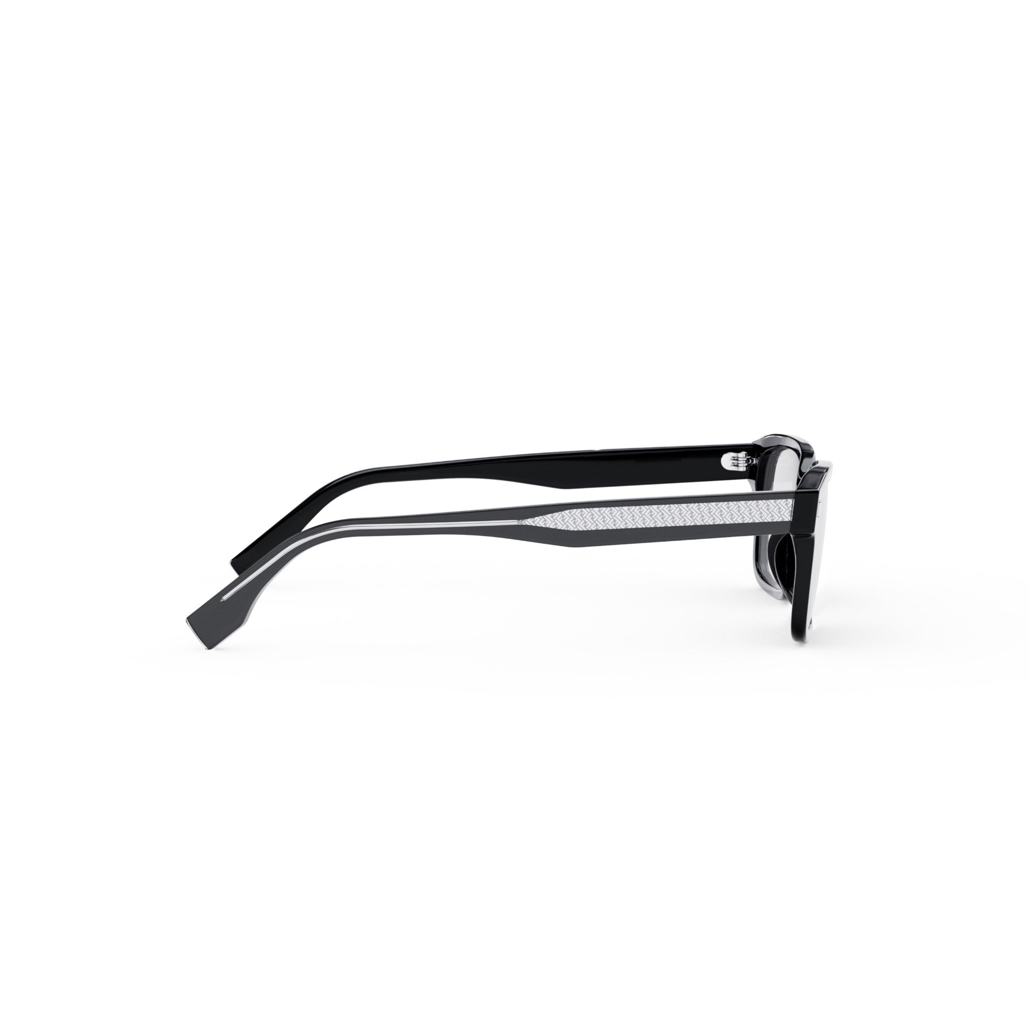 Fendi Black Geometric Eyeglasses