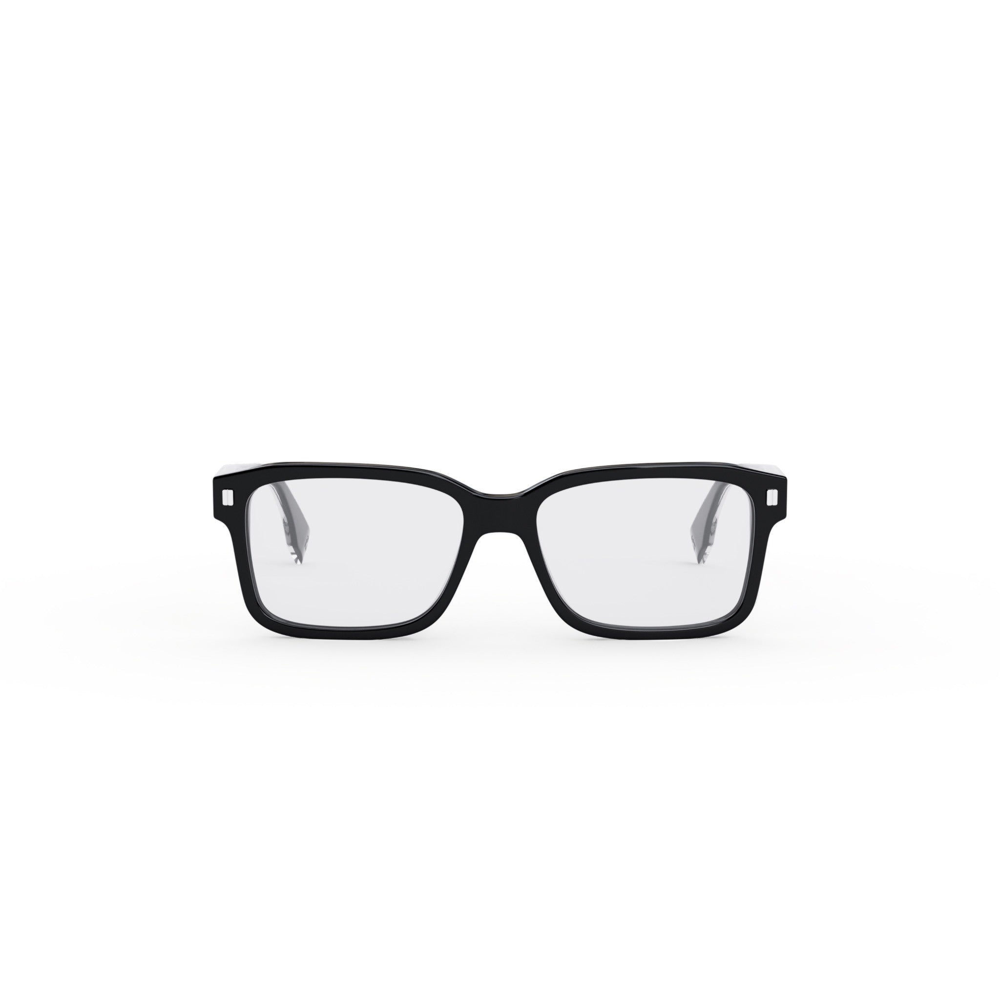 Fendi Black Geometric Eyeglasses