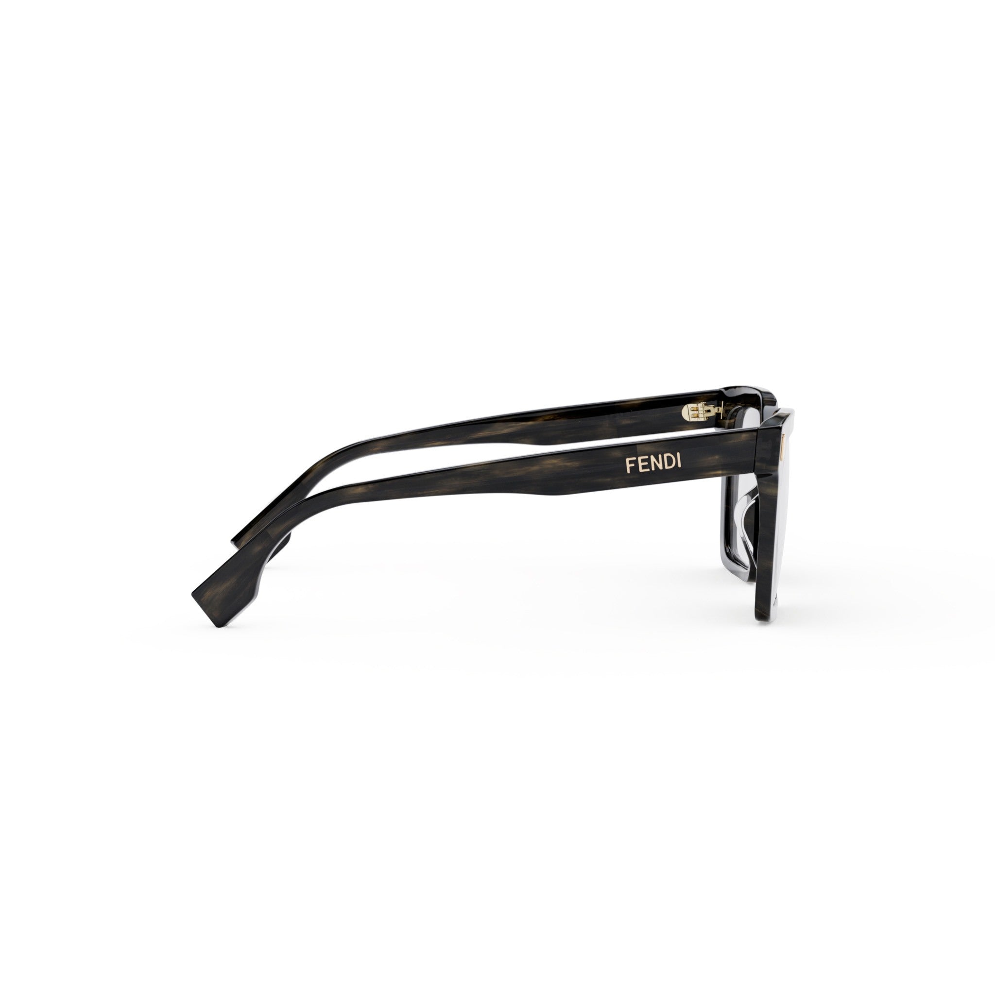 Fendi Bold Grey Geometric Eyeglasses