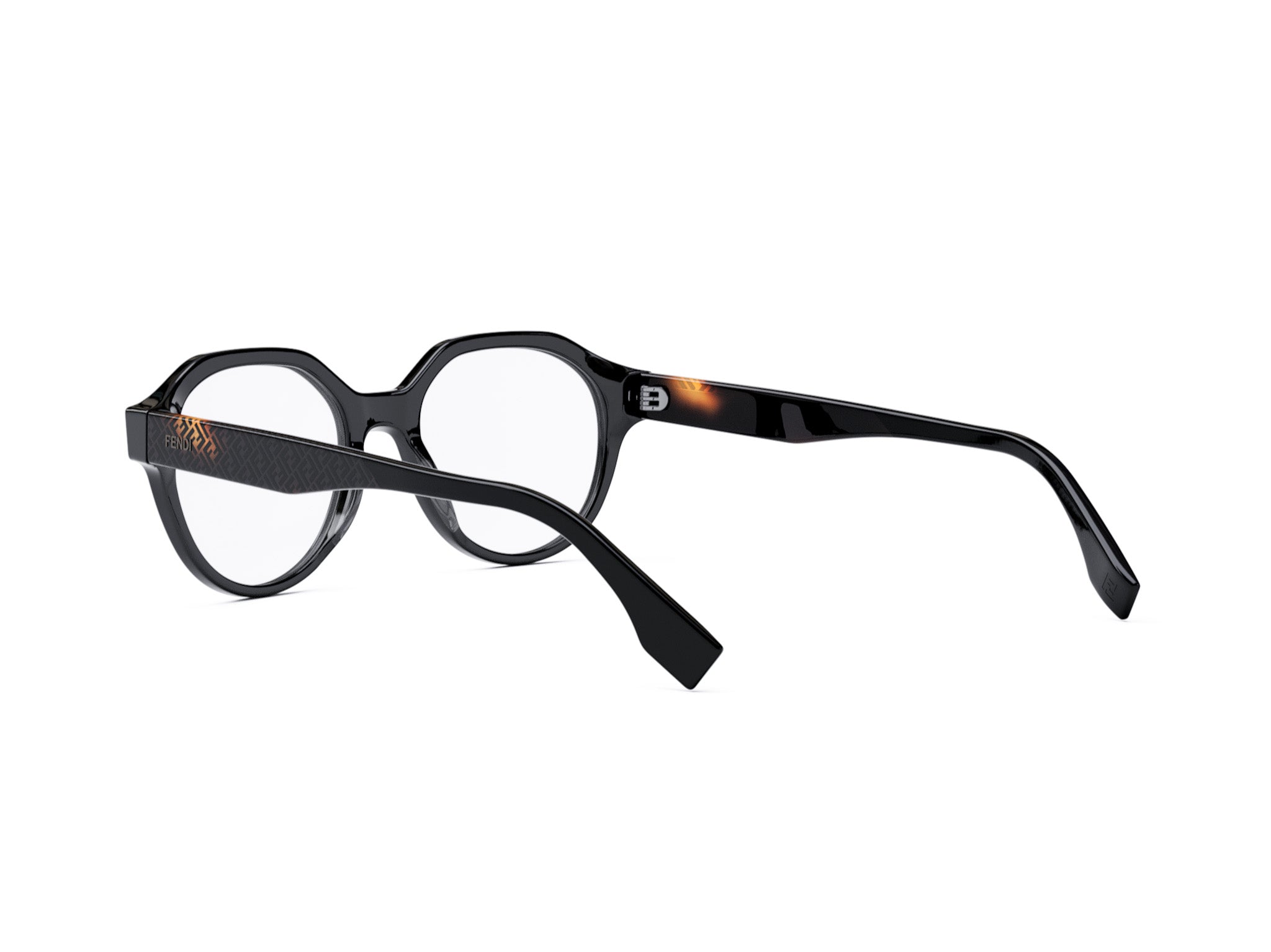 Fendi Bilayer Blue Round Eyeglasses