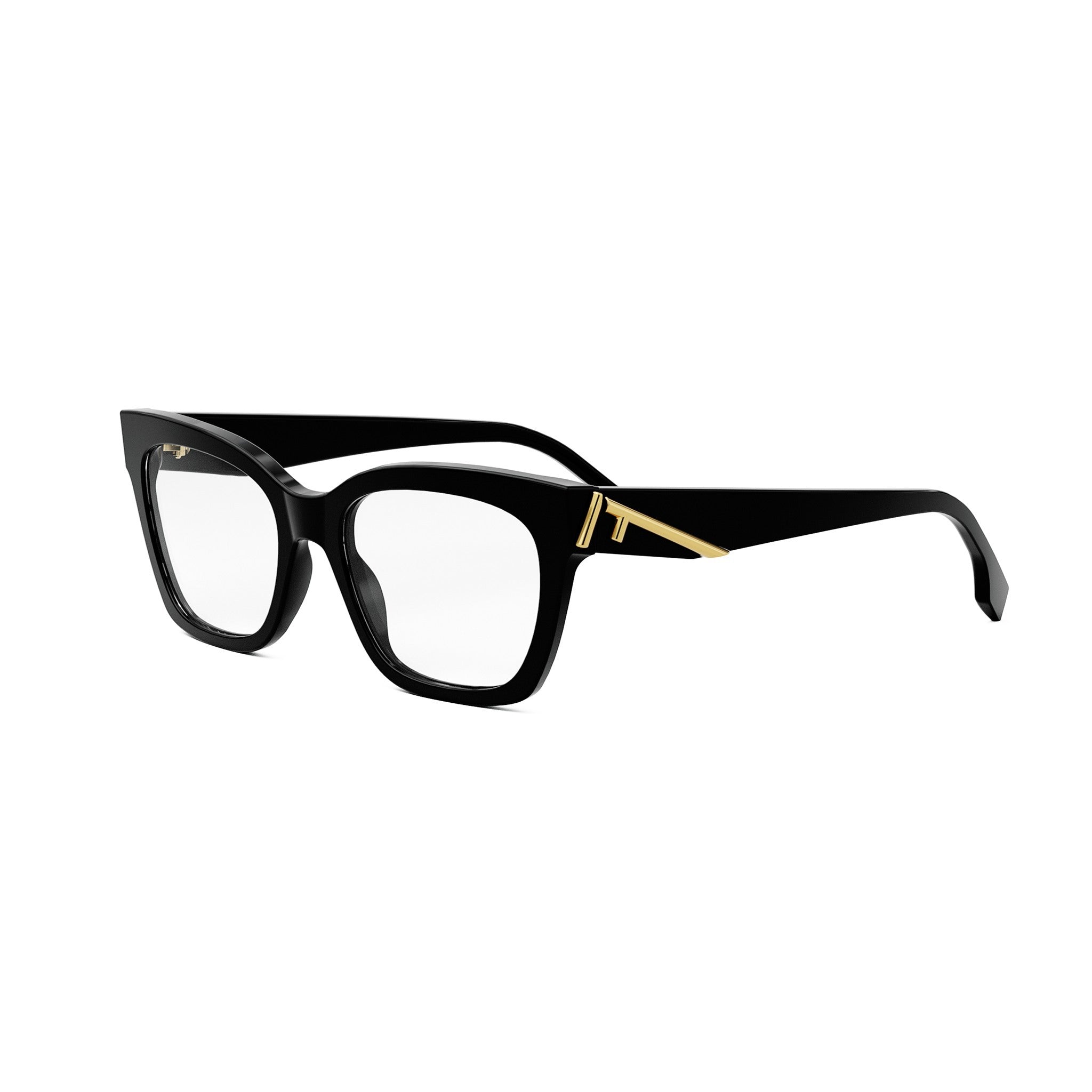 Fendi First Black Oval Eyeglasses