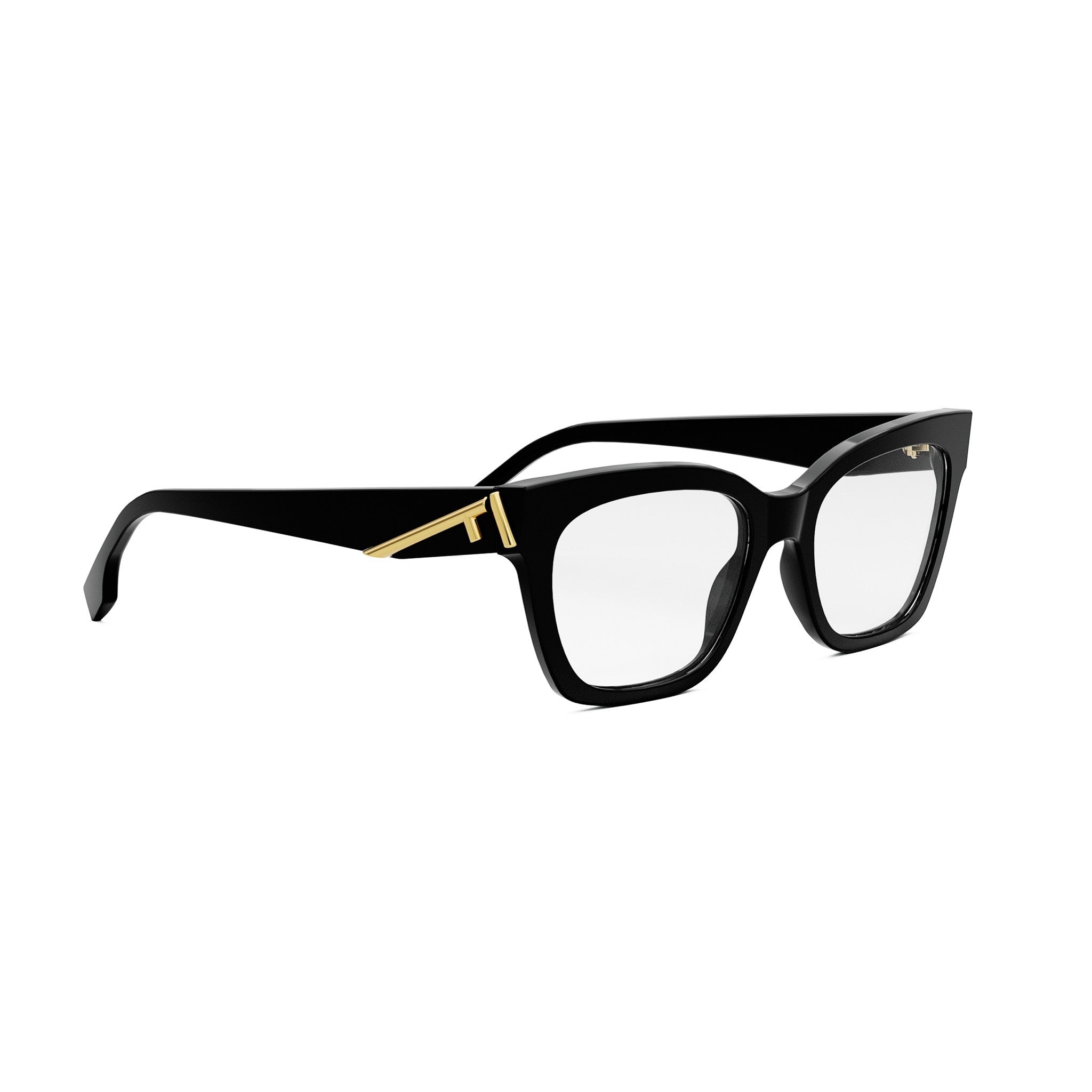 Fendi First Black Oval Eyeglasses