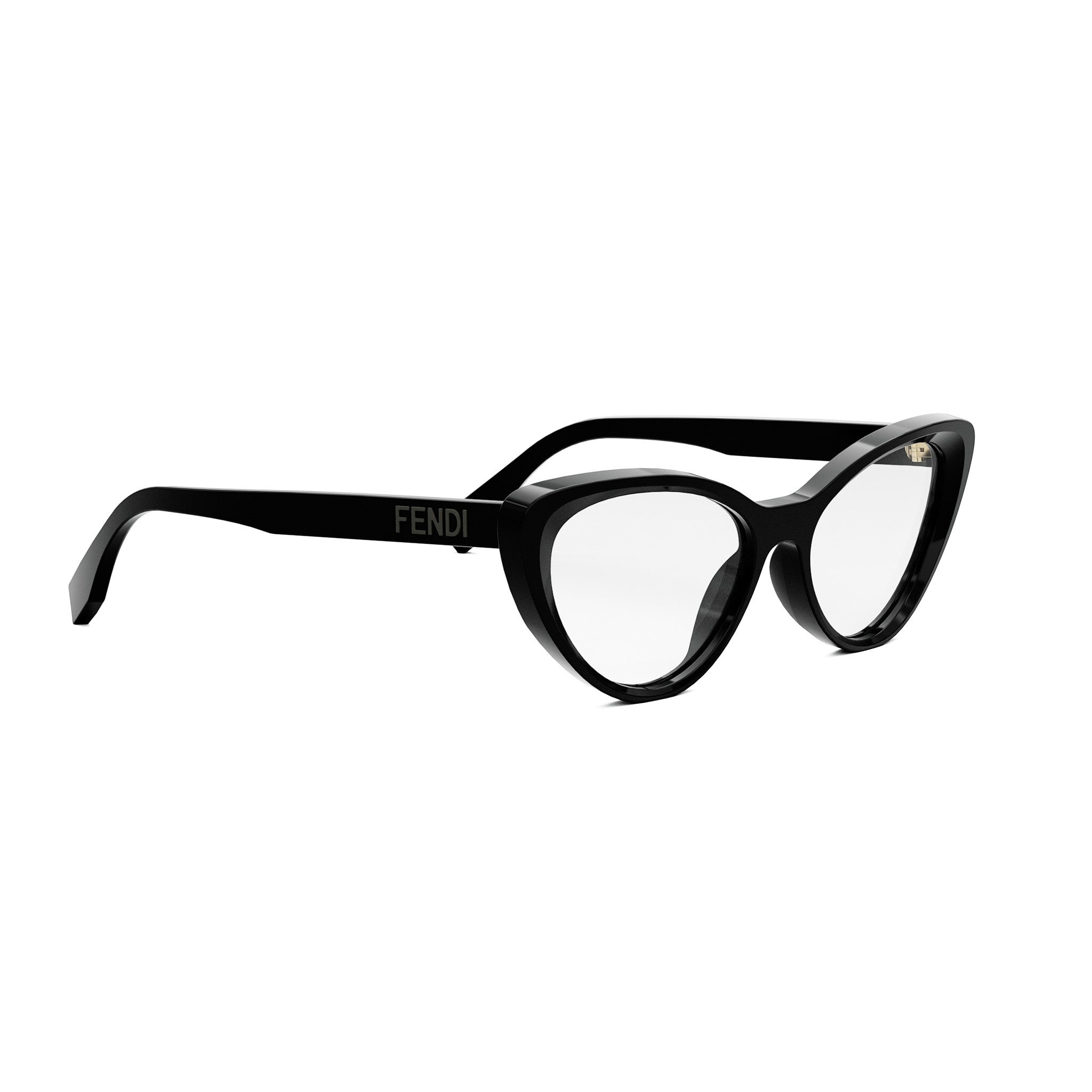 Lettering Black Oval Eyeglasses