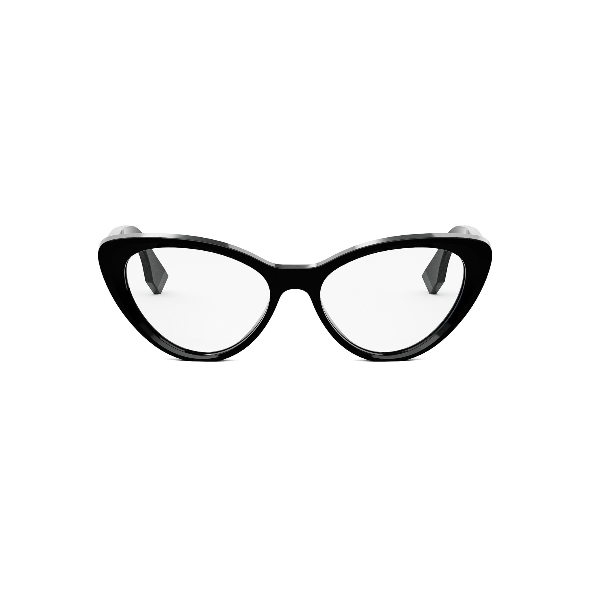 Lettering Black Oval Eyeglasses