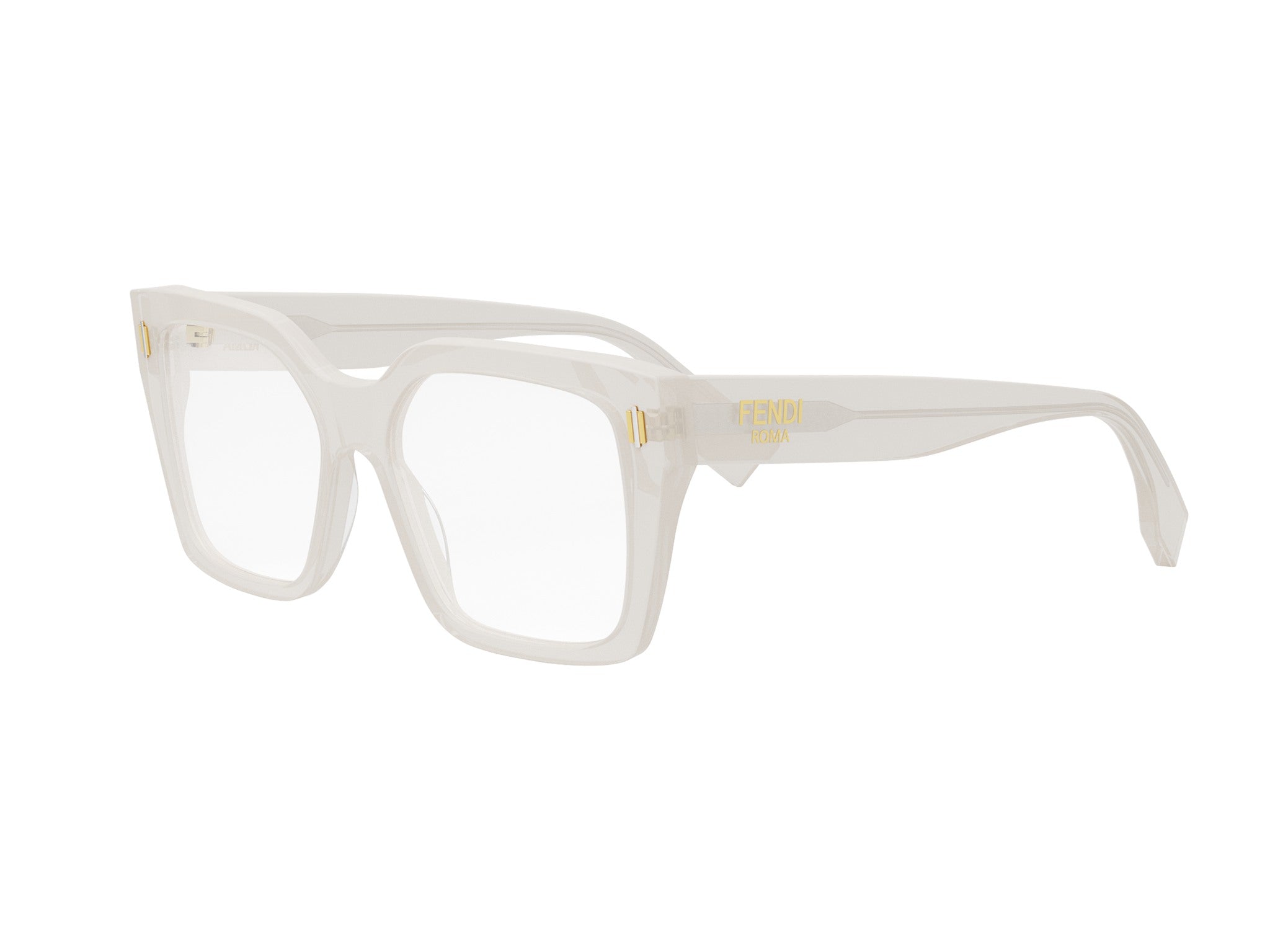 FENDI FE50085I Fendi Roma White Square Eyeglasses
