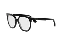 FENDI FE50087I Lettering Black Geometric Eyeglasses