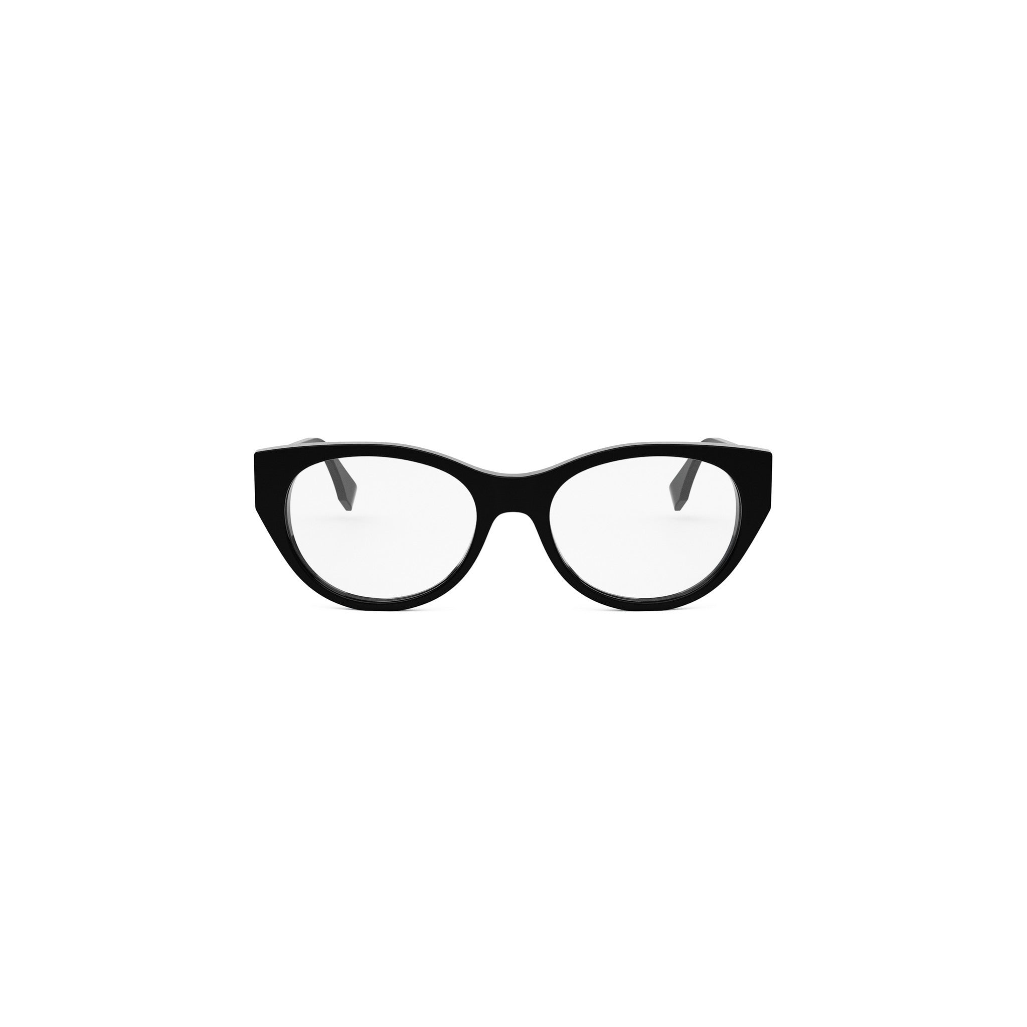 FF Diamonds Black Oval Eyeglasses
