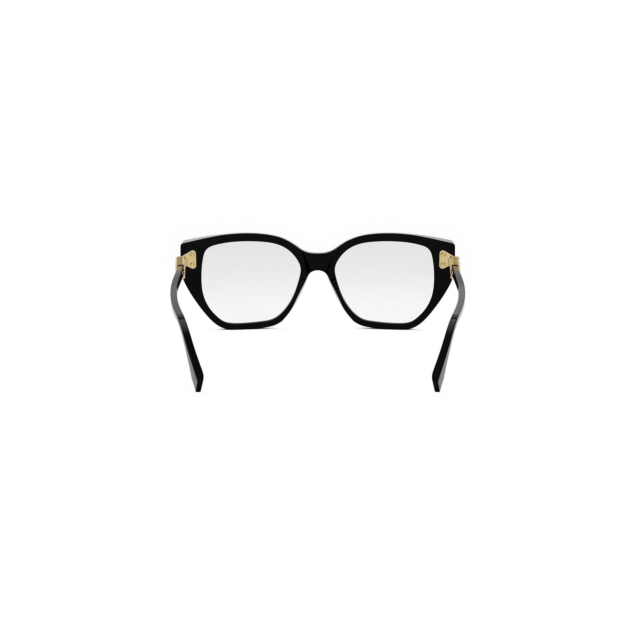 FF Diamonds Black Rectangular Eyeglasses