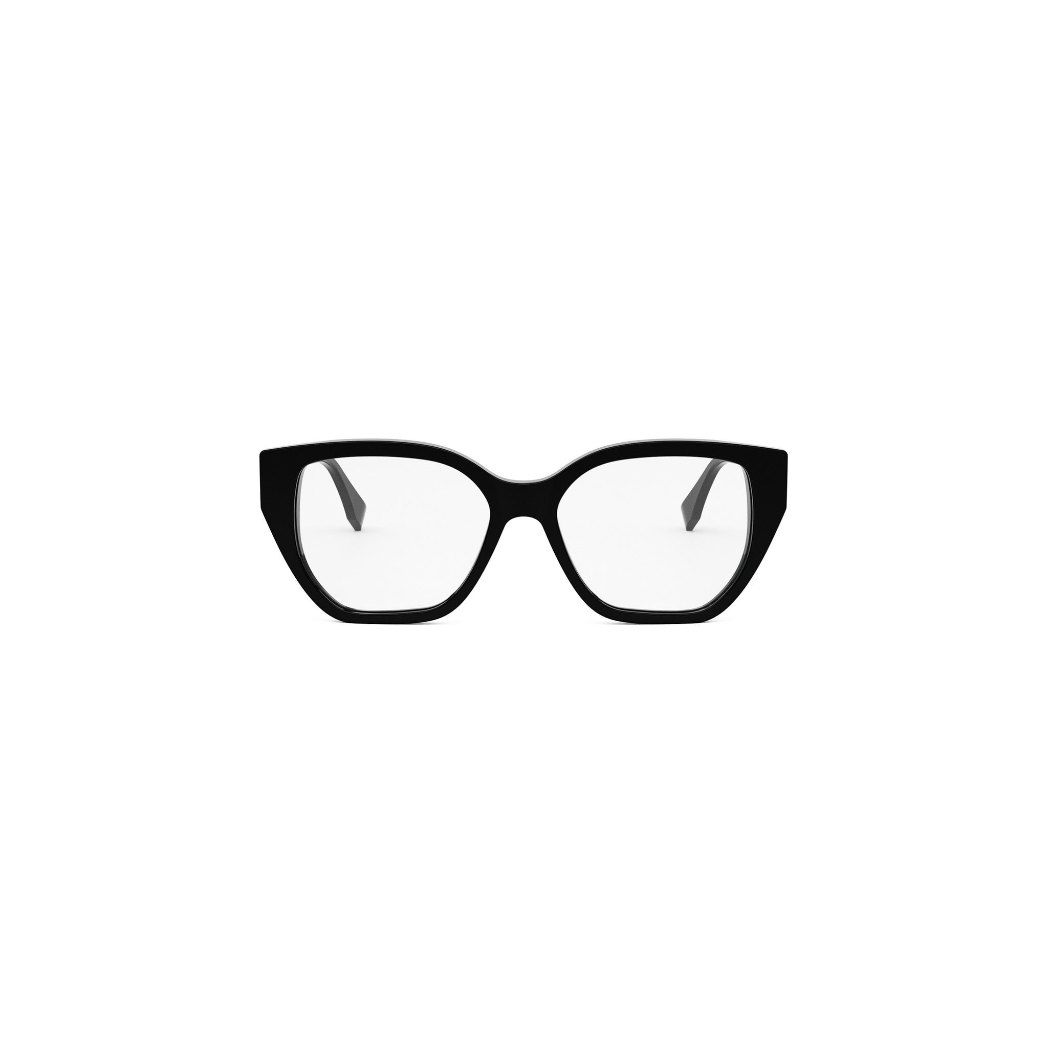 FF Diamonds Black Rectangular Eyeglasses