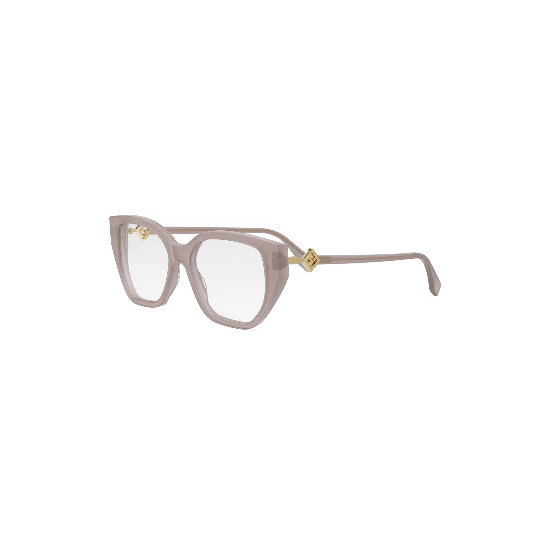 FF Diamonds Rose Rectangular Eyeglasses