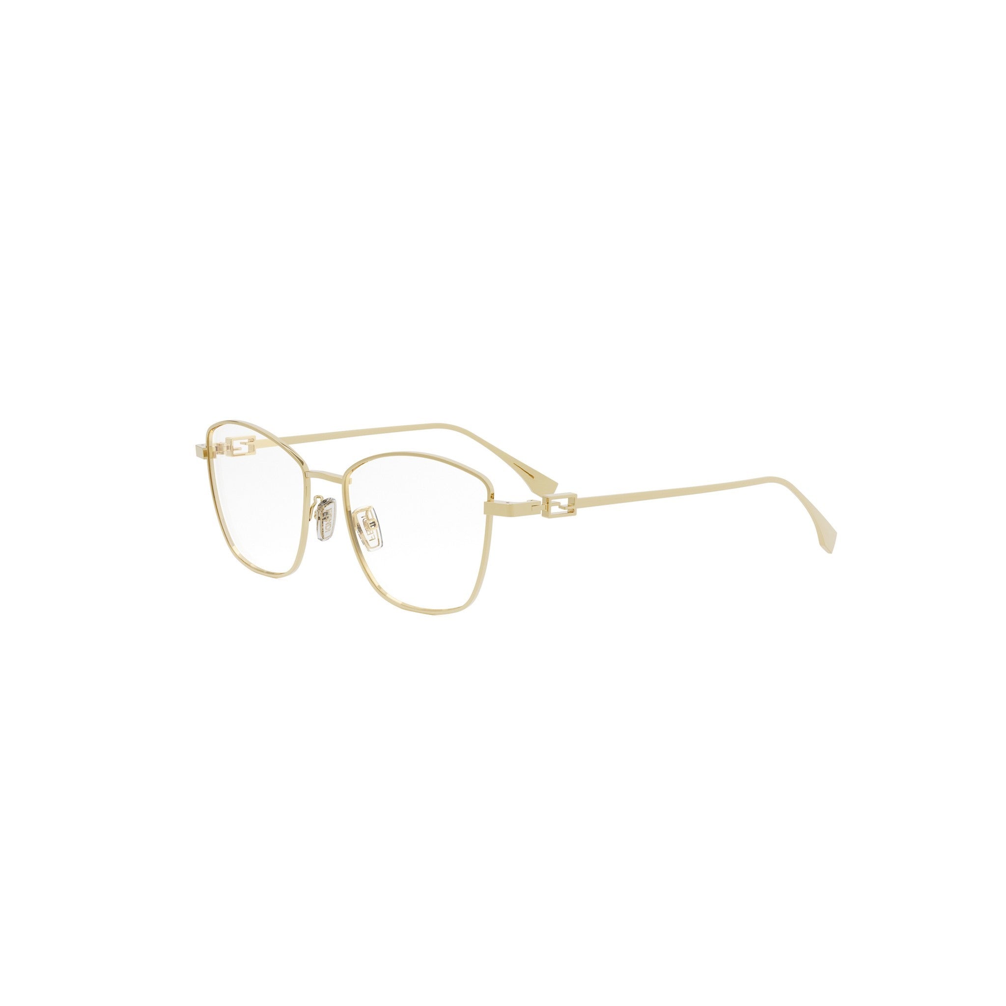 Baguette Gold Geometric Eyeglasses