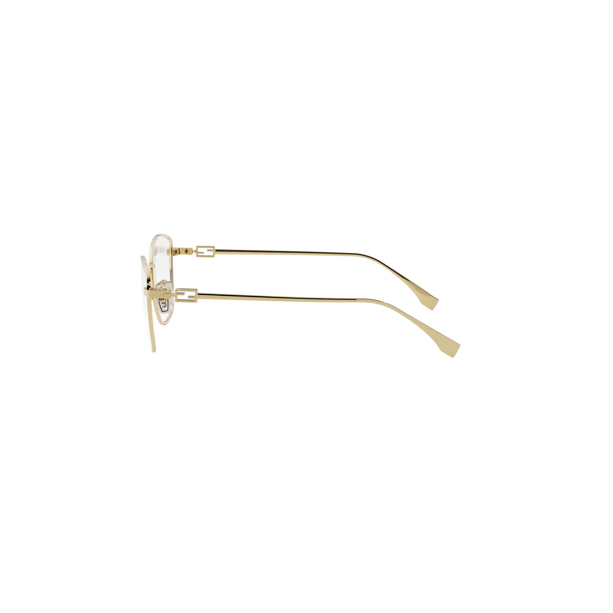 Baguette Gold Geometric Eyeglasses