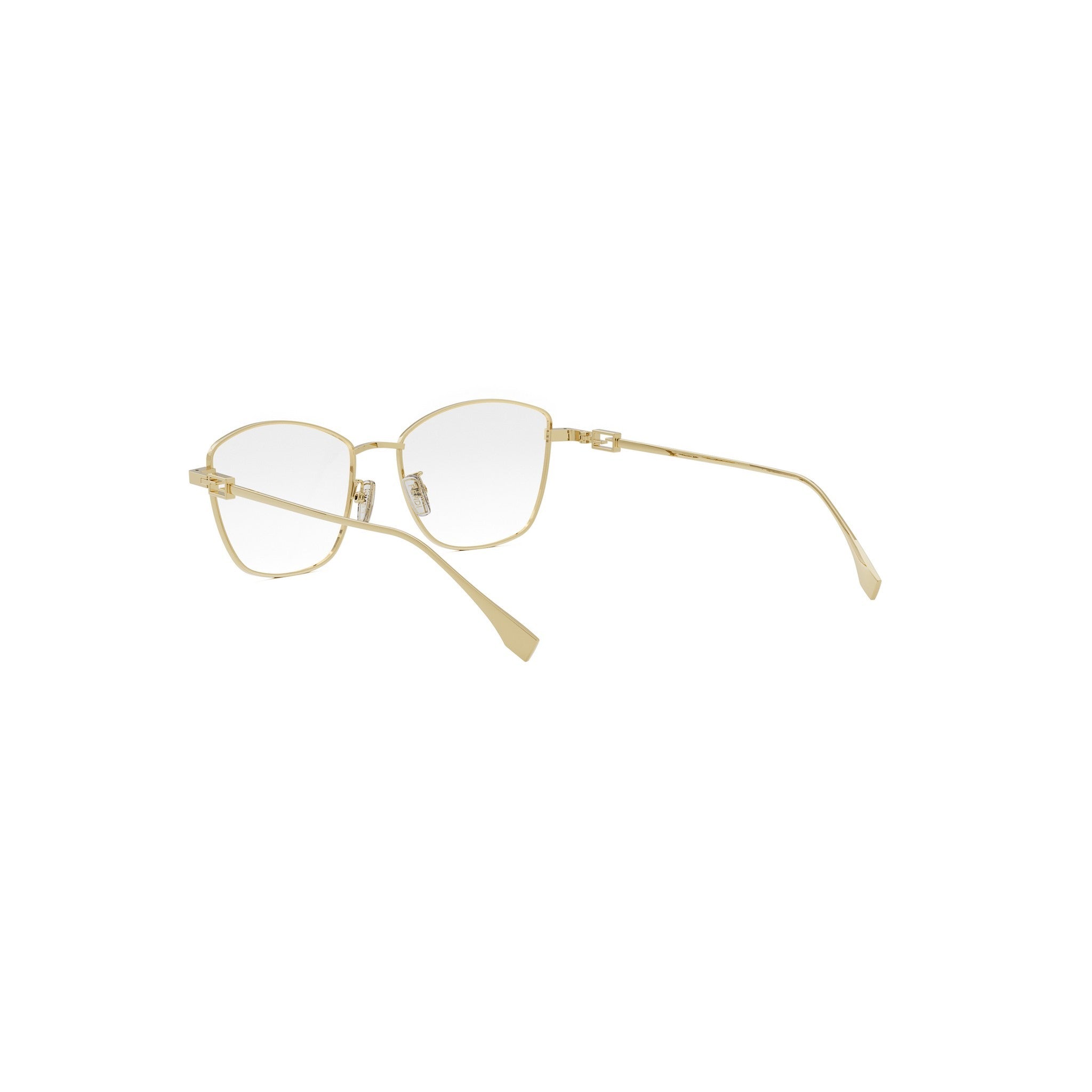 Baguette Gold Geometric Eyeglasses