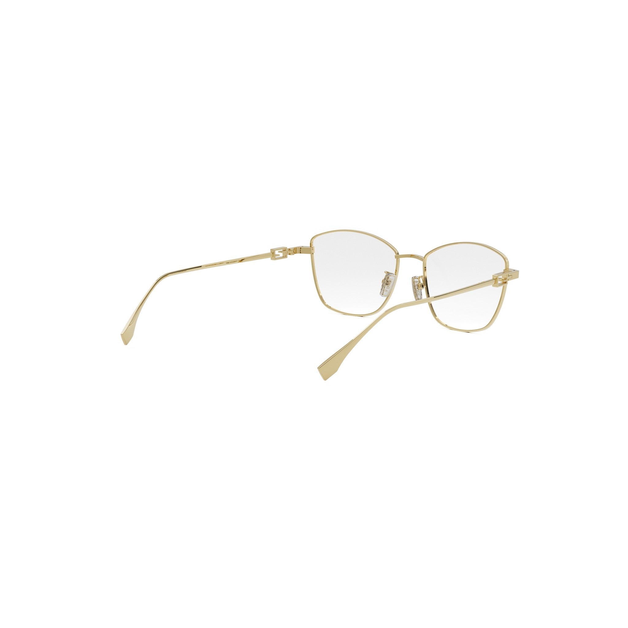 Baguette Gold Geometric Eyeglasses