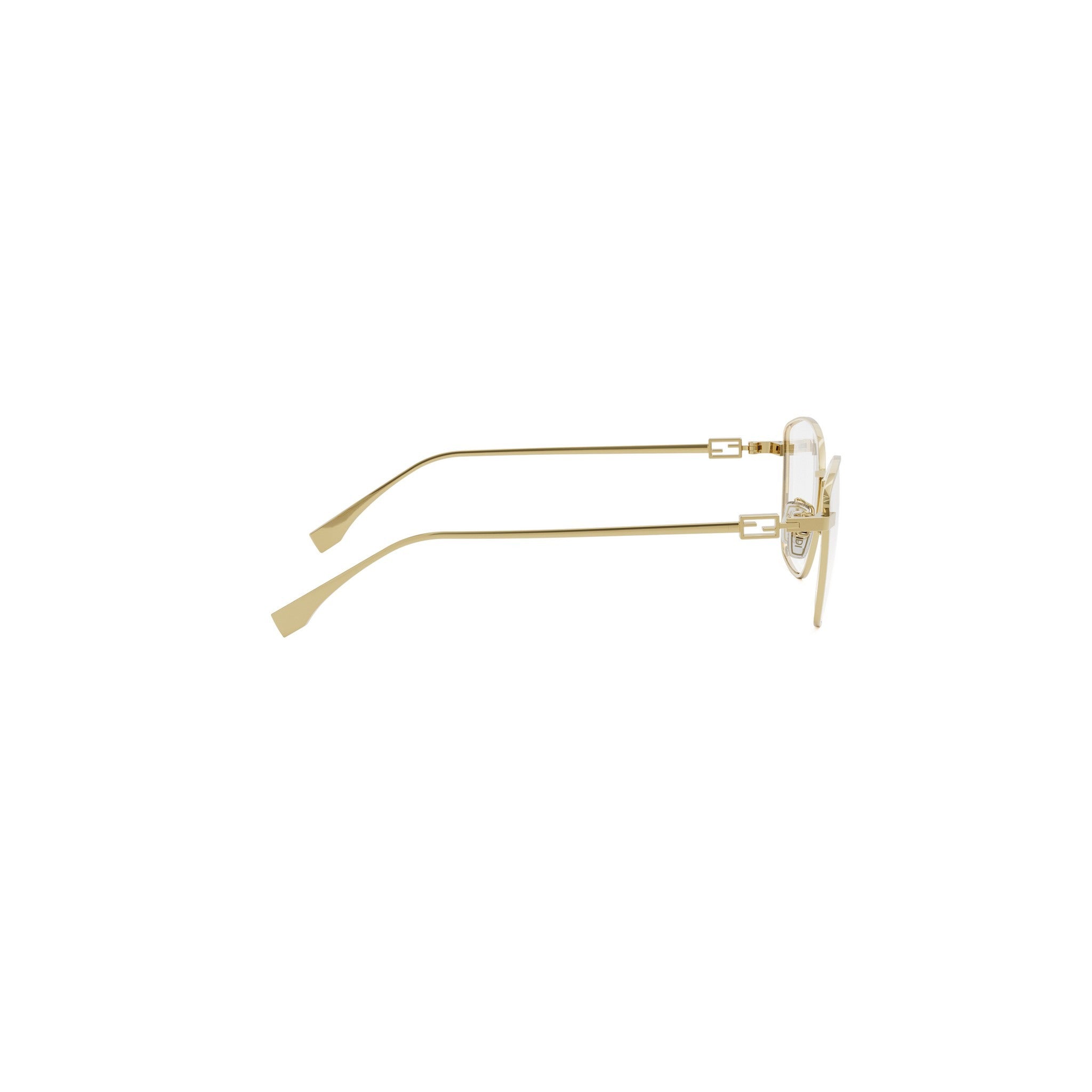 Baguette Gold Geometric Eyeglasses