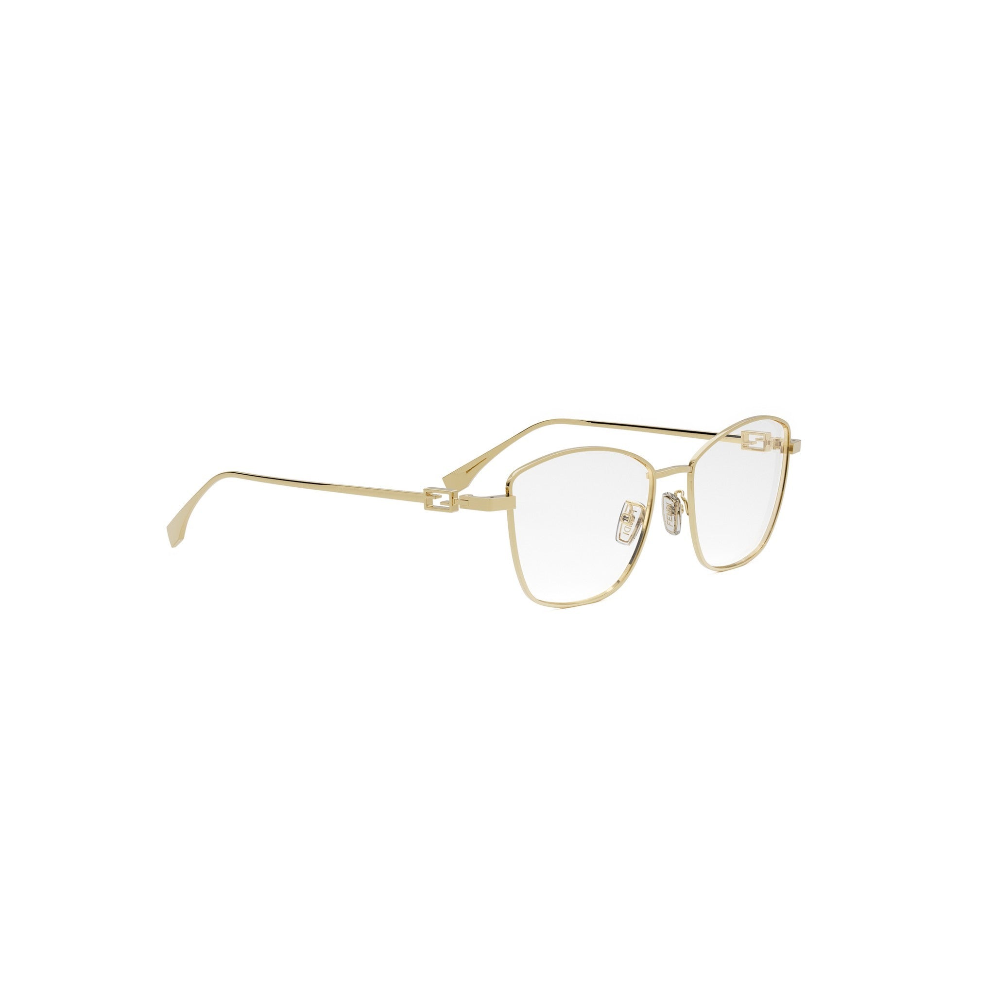 Baguette Gold Geometric Eyeglasses
