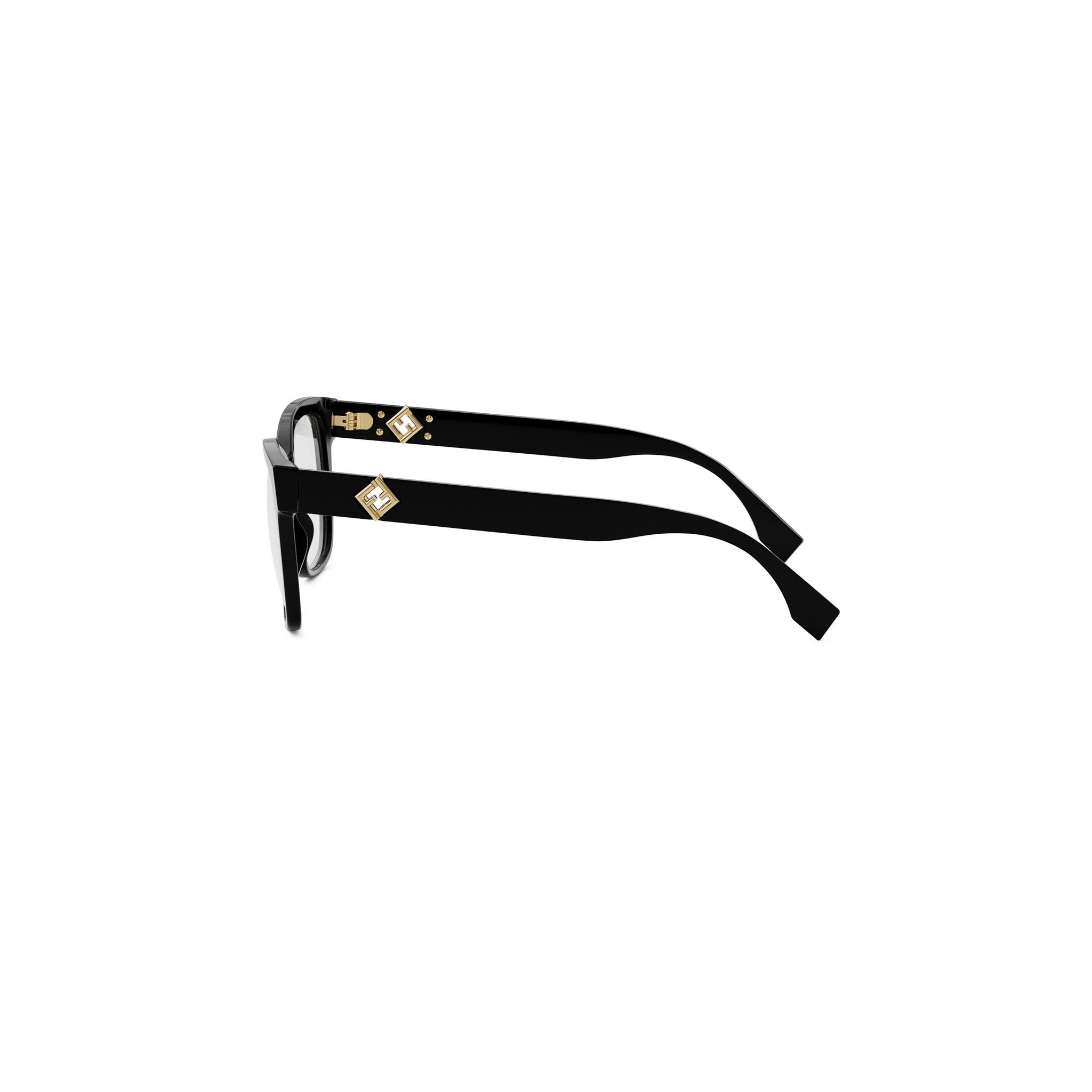FF Diamonds Black Square Eyeglasses