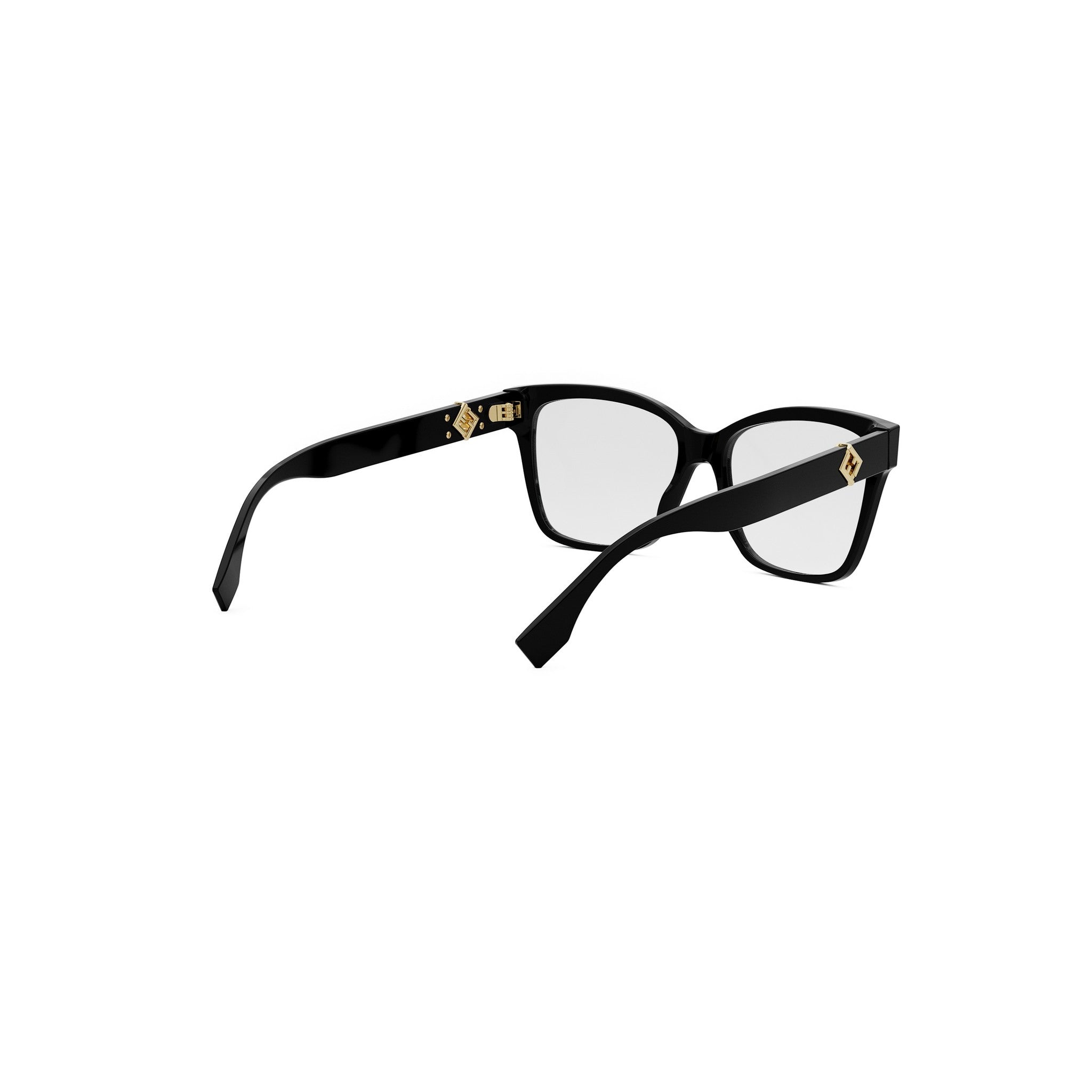 FF Diamonds Black Square Eyeglasses