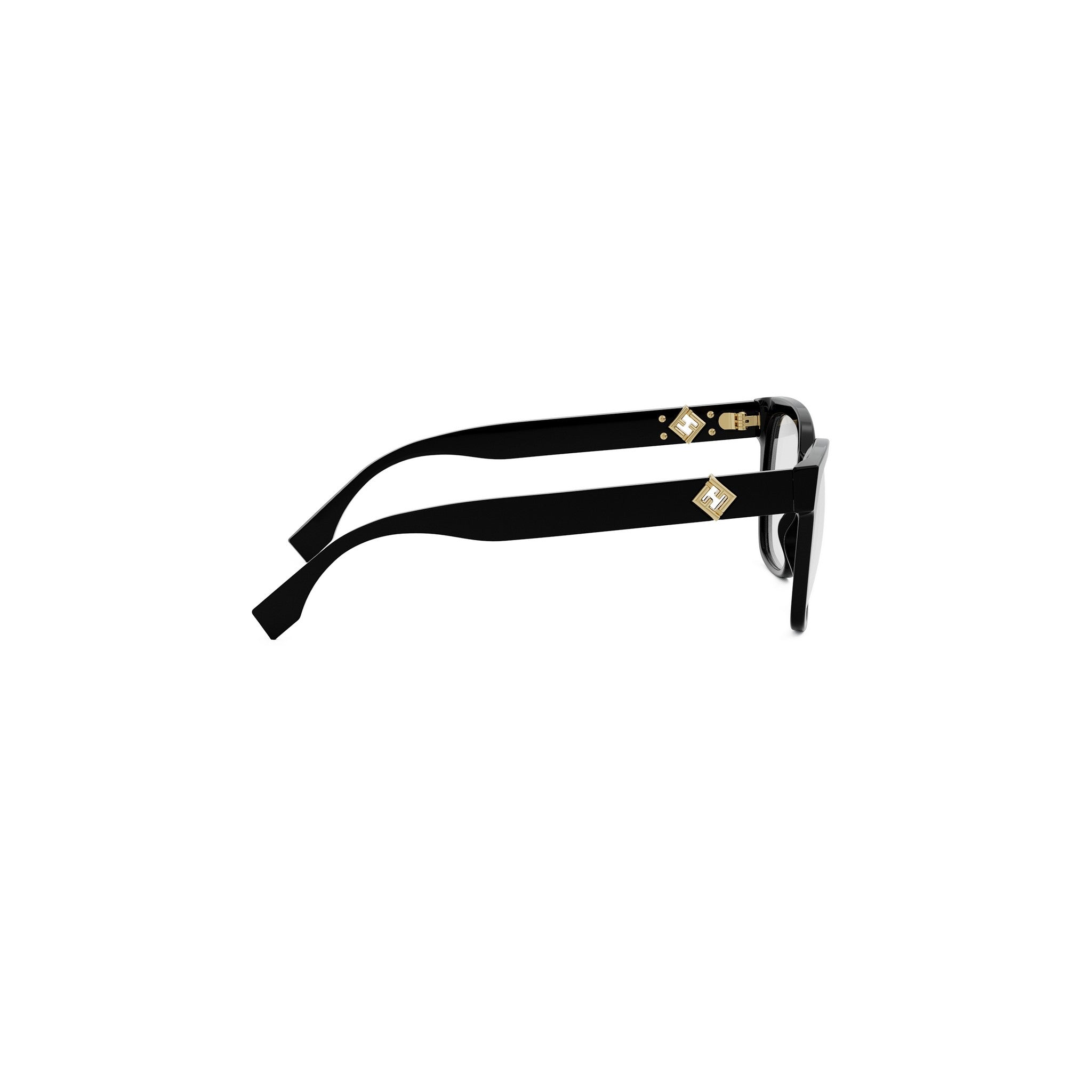 FF Diamonds Black Square Eyeglasses