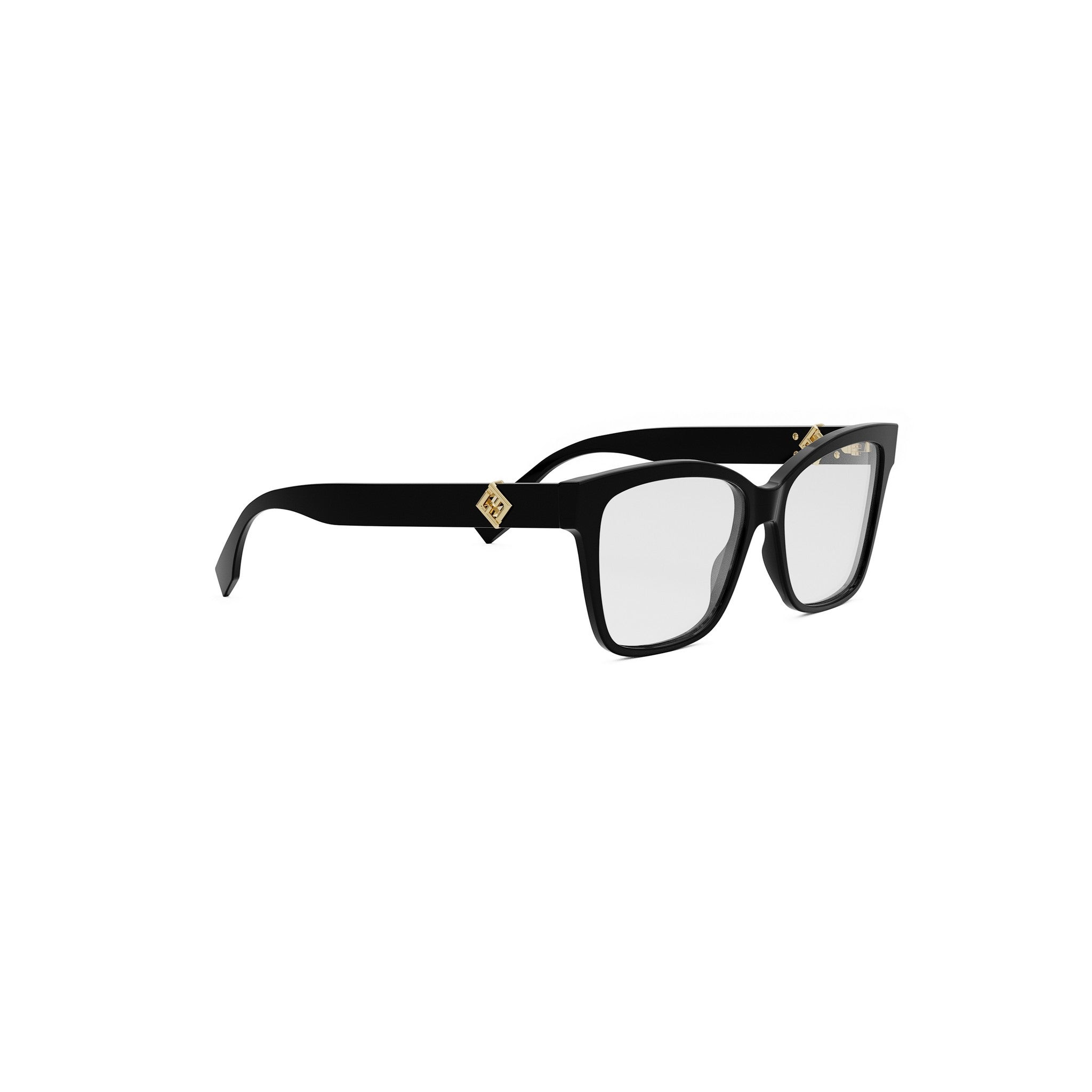 FF Diamonds Black Square Eyeglasses