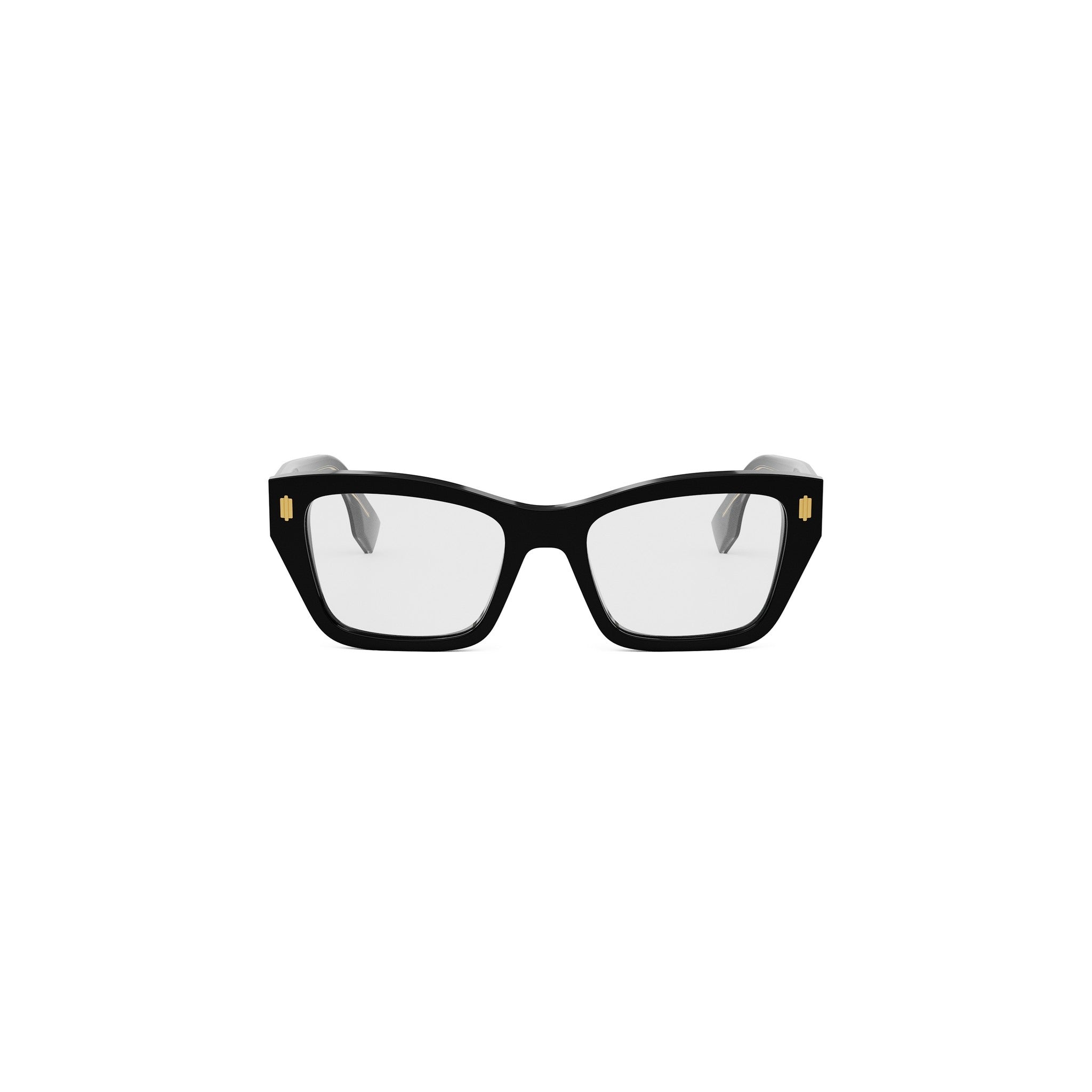 Fendi Roma Black Rectangular Eyeglasses