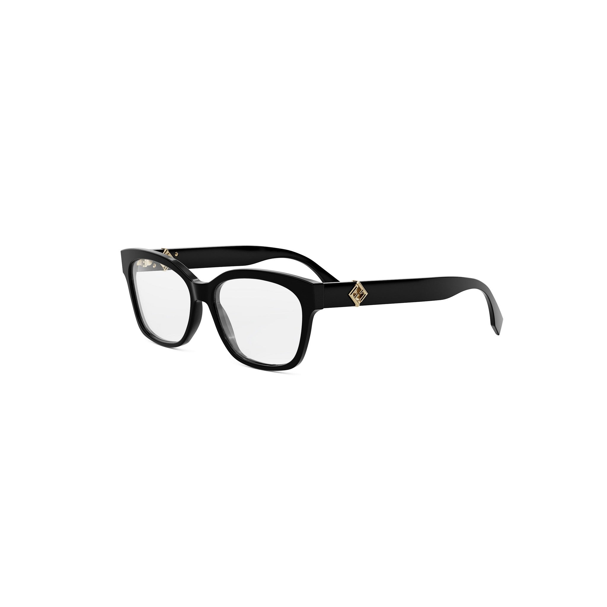 FF Diamonds Black Square Eyeglasses