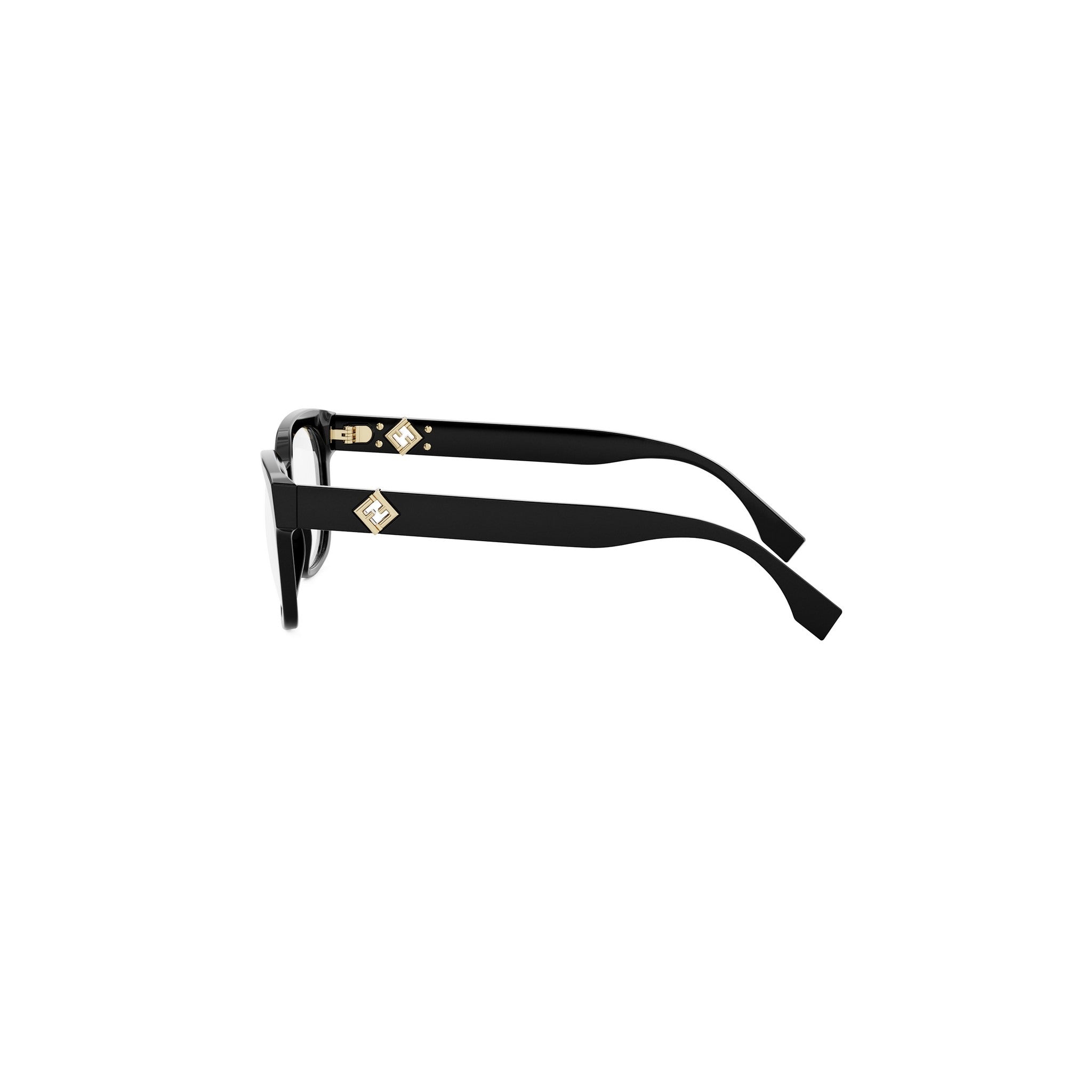 FF Diamonds Black Square Eyeglasses