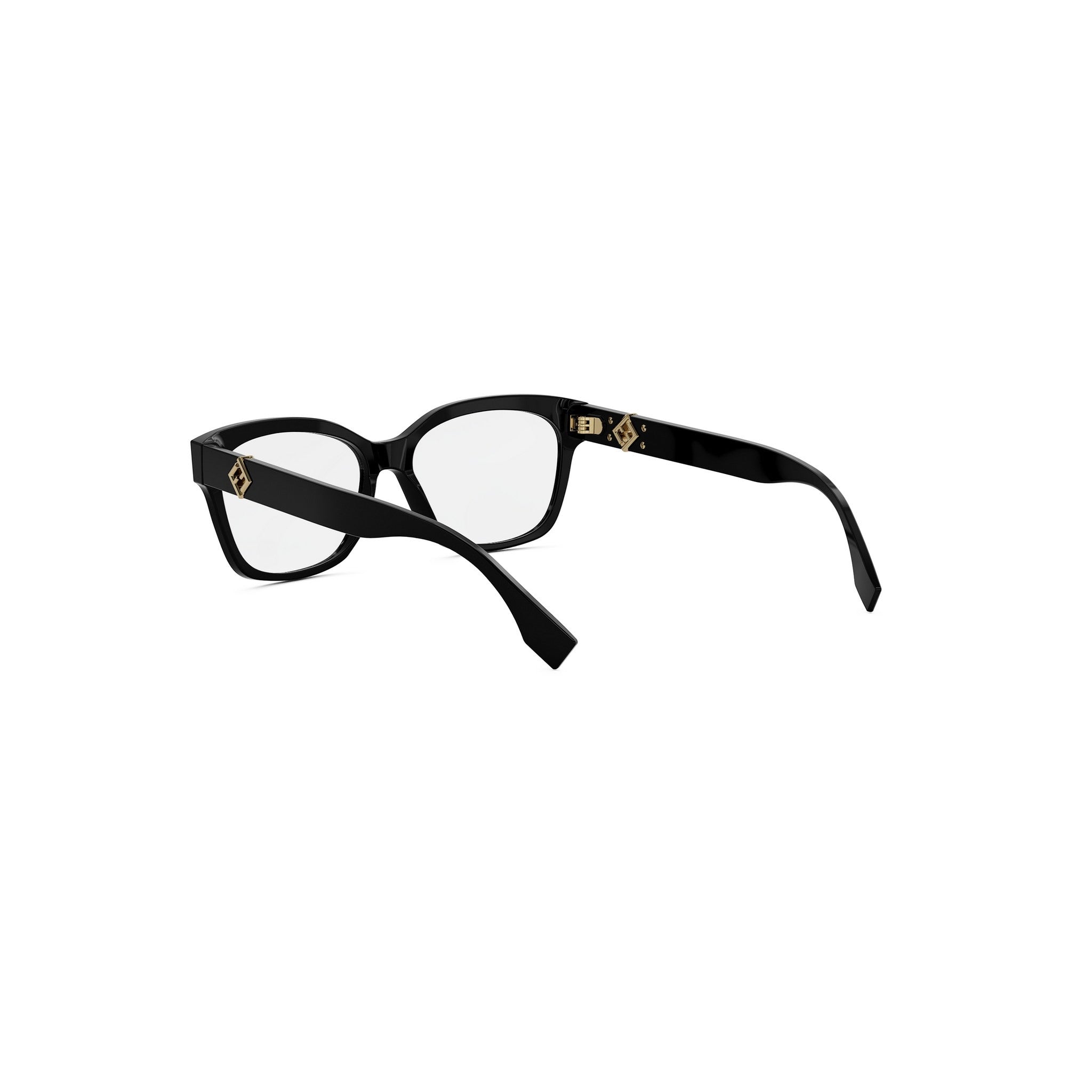 FF Diamonds Black Square Eyeglasses