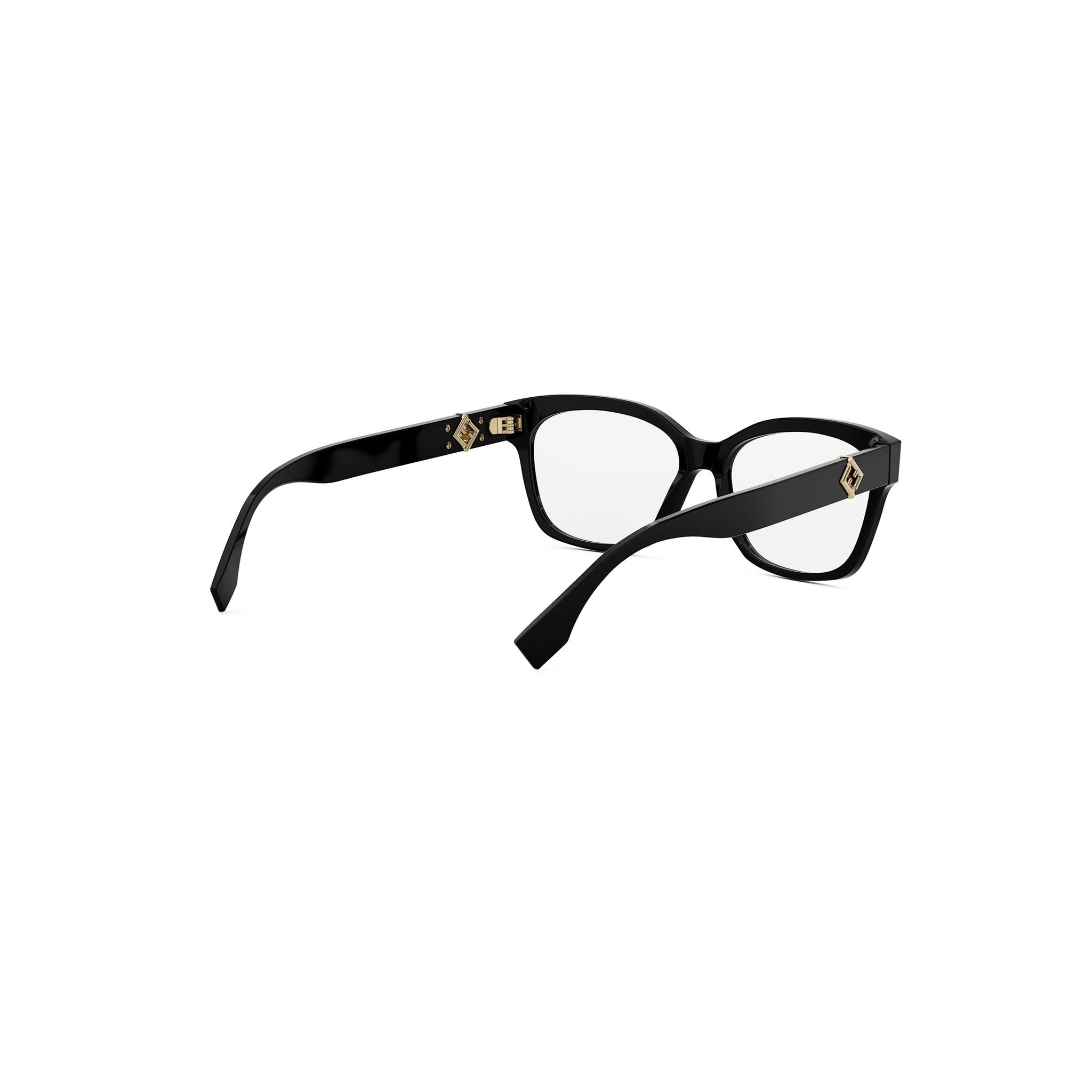 FF Diamonds Black Square Eyeglasses
