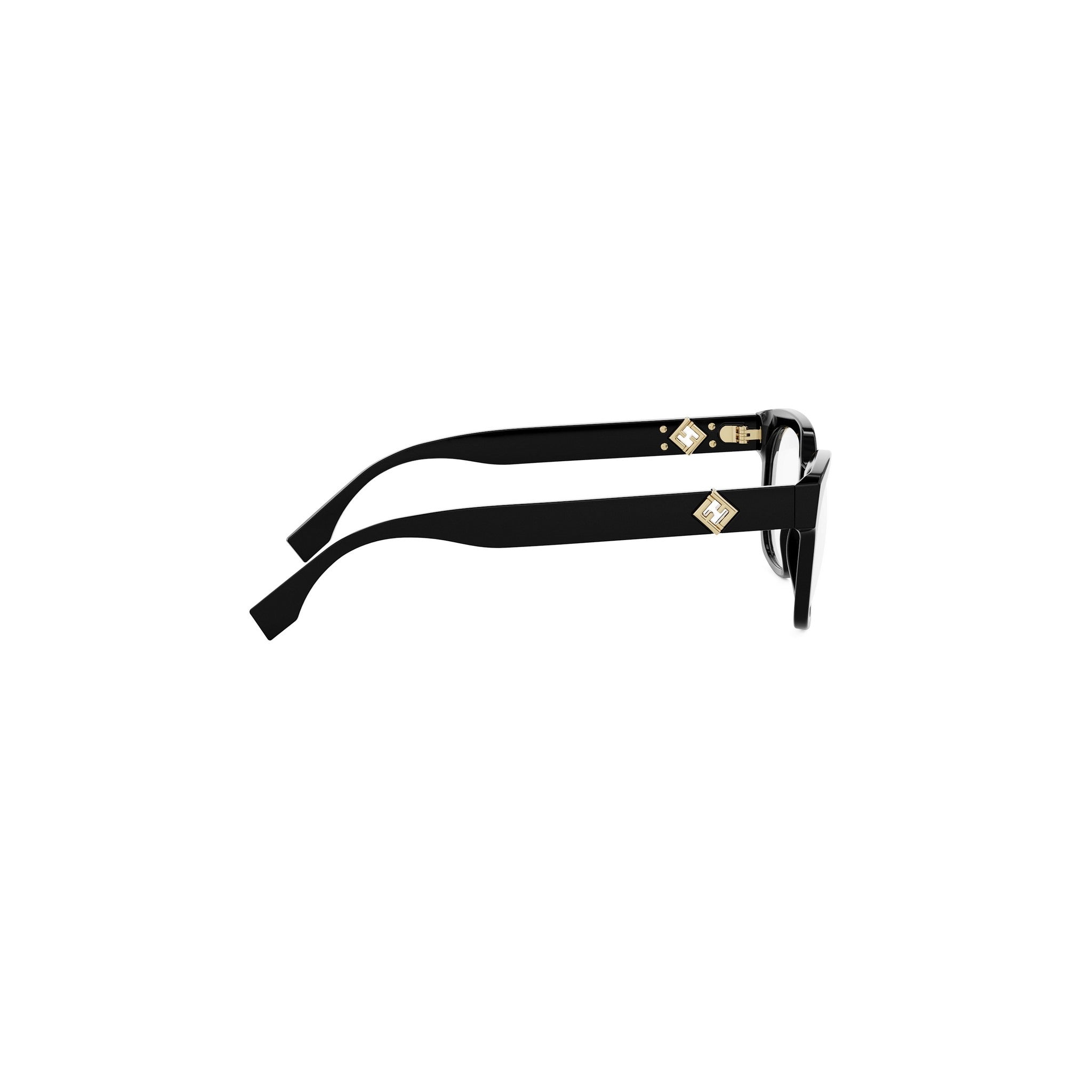 FF Diamonds Black Square Eyeglasses