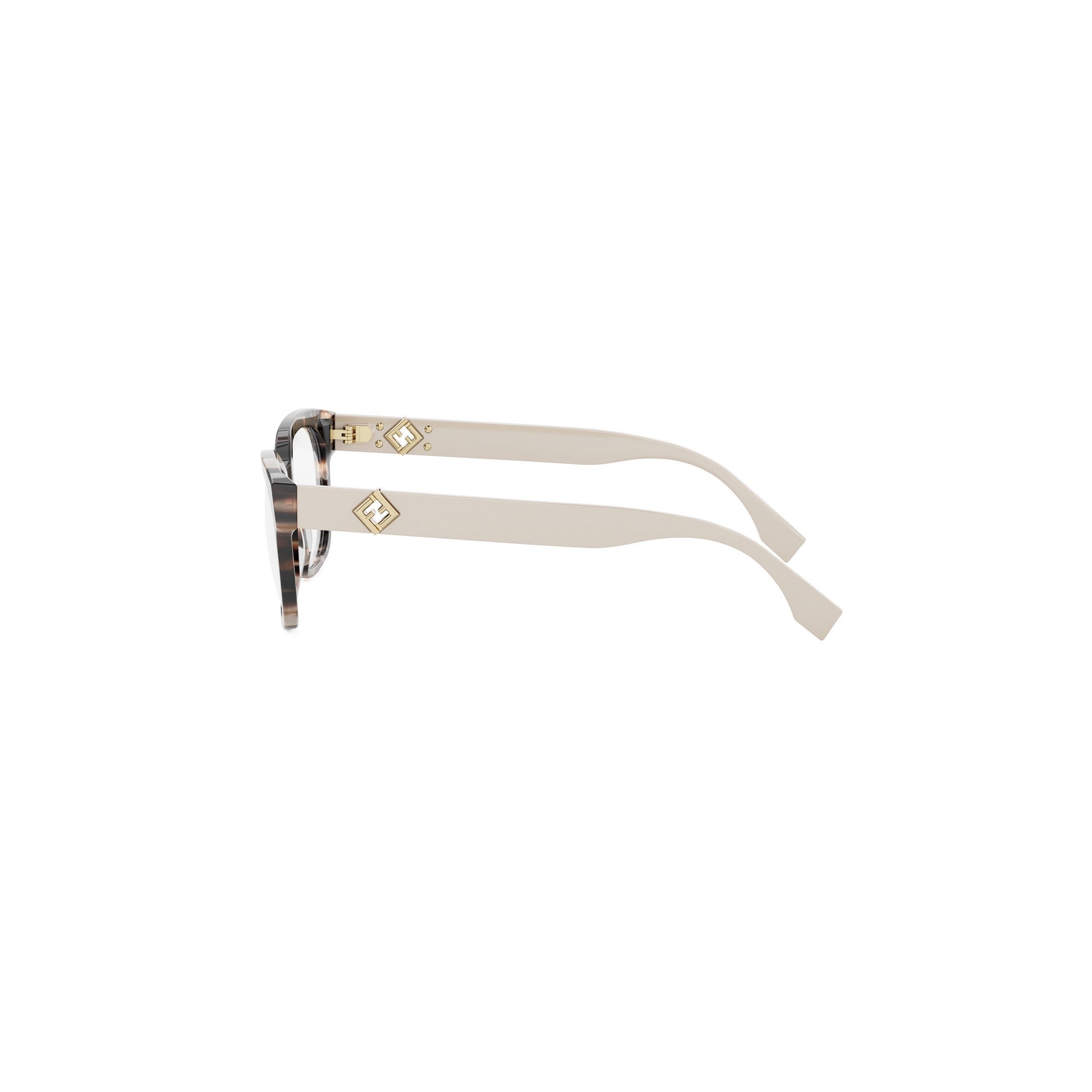 FF Diamonds Havana Square Eyeglasses