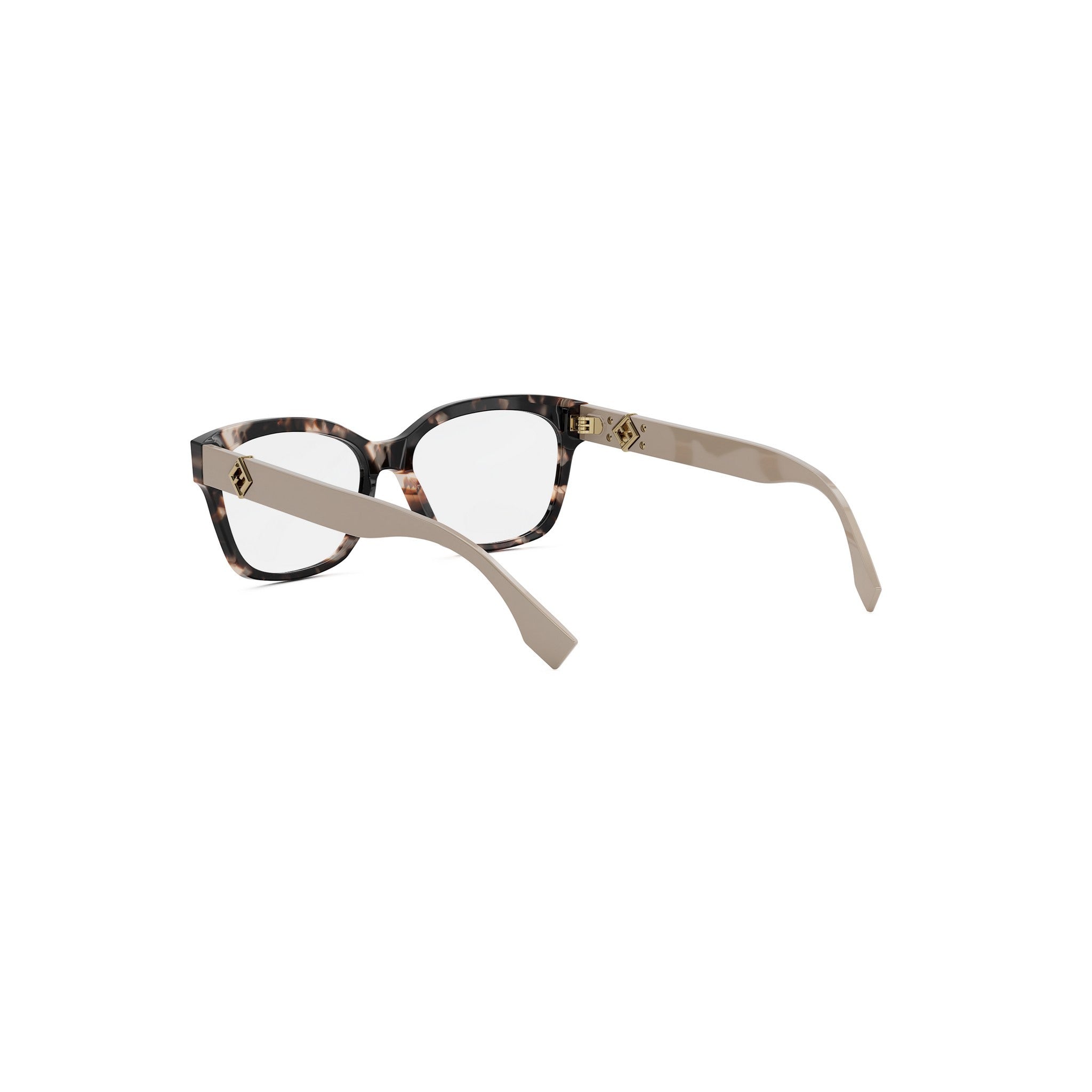 FF Diamonds Havana Square Eyeglasses