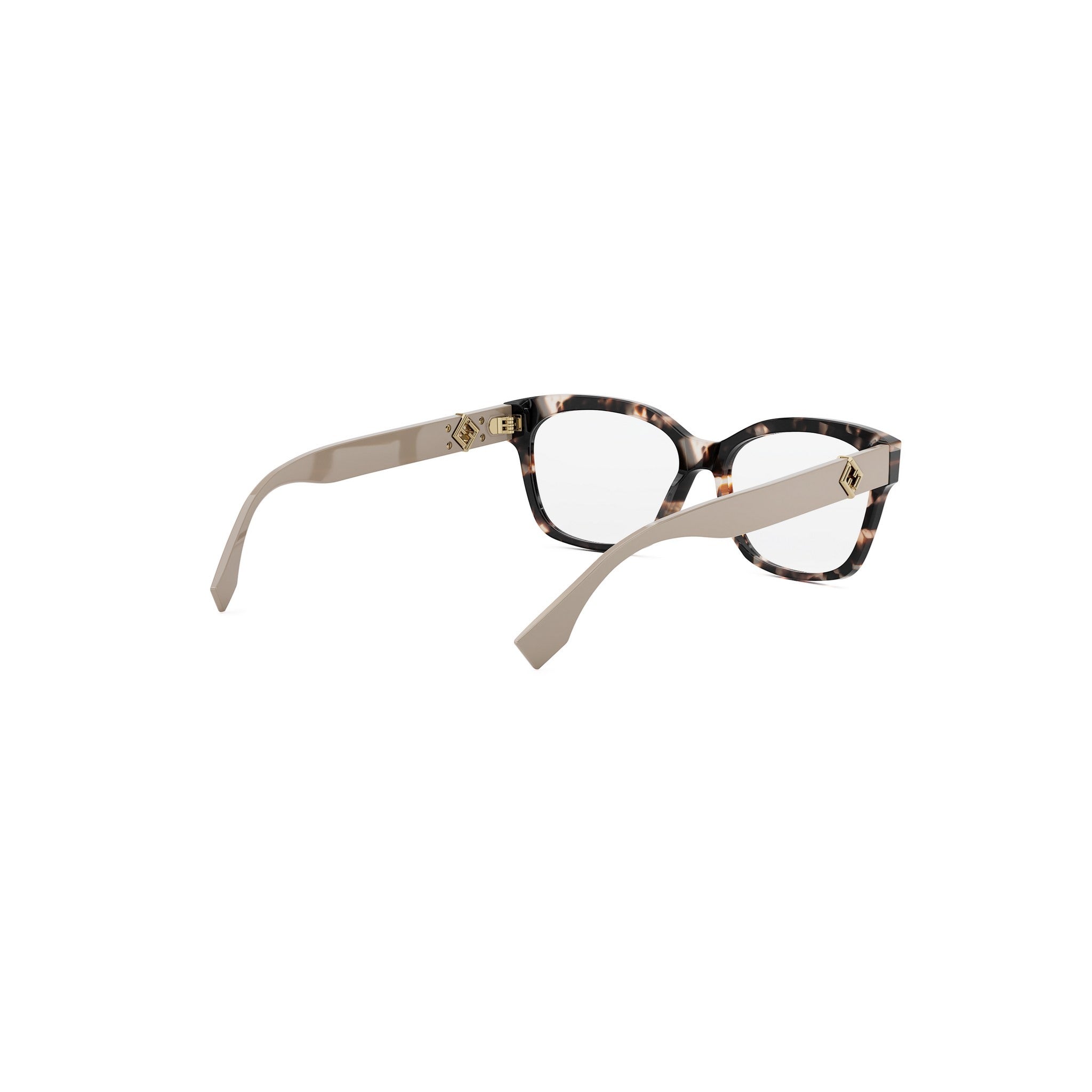 FF Diamonds Havana Square Eyeglasses