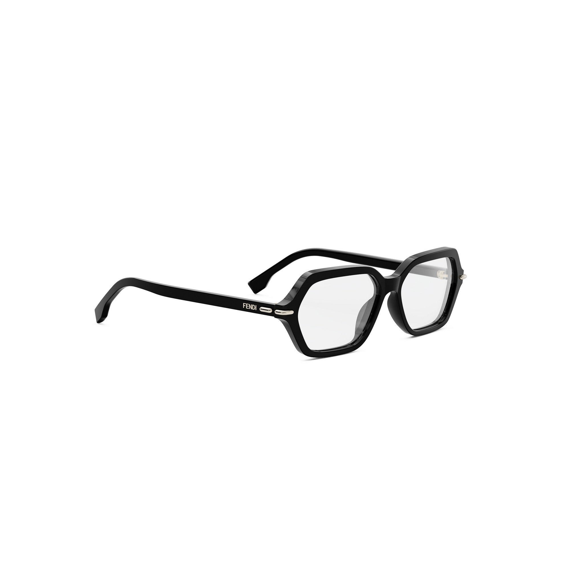 Fendi Selleria Black Geometric Eyeglasses