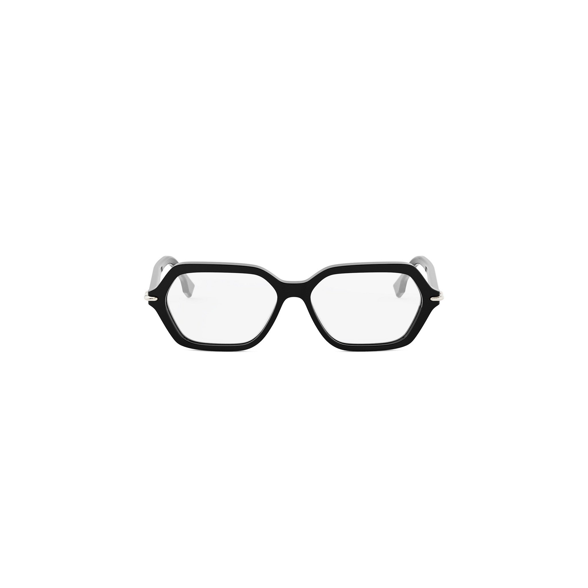 Fendi Selleria Black Geometric Eyeglasses