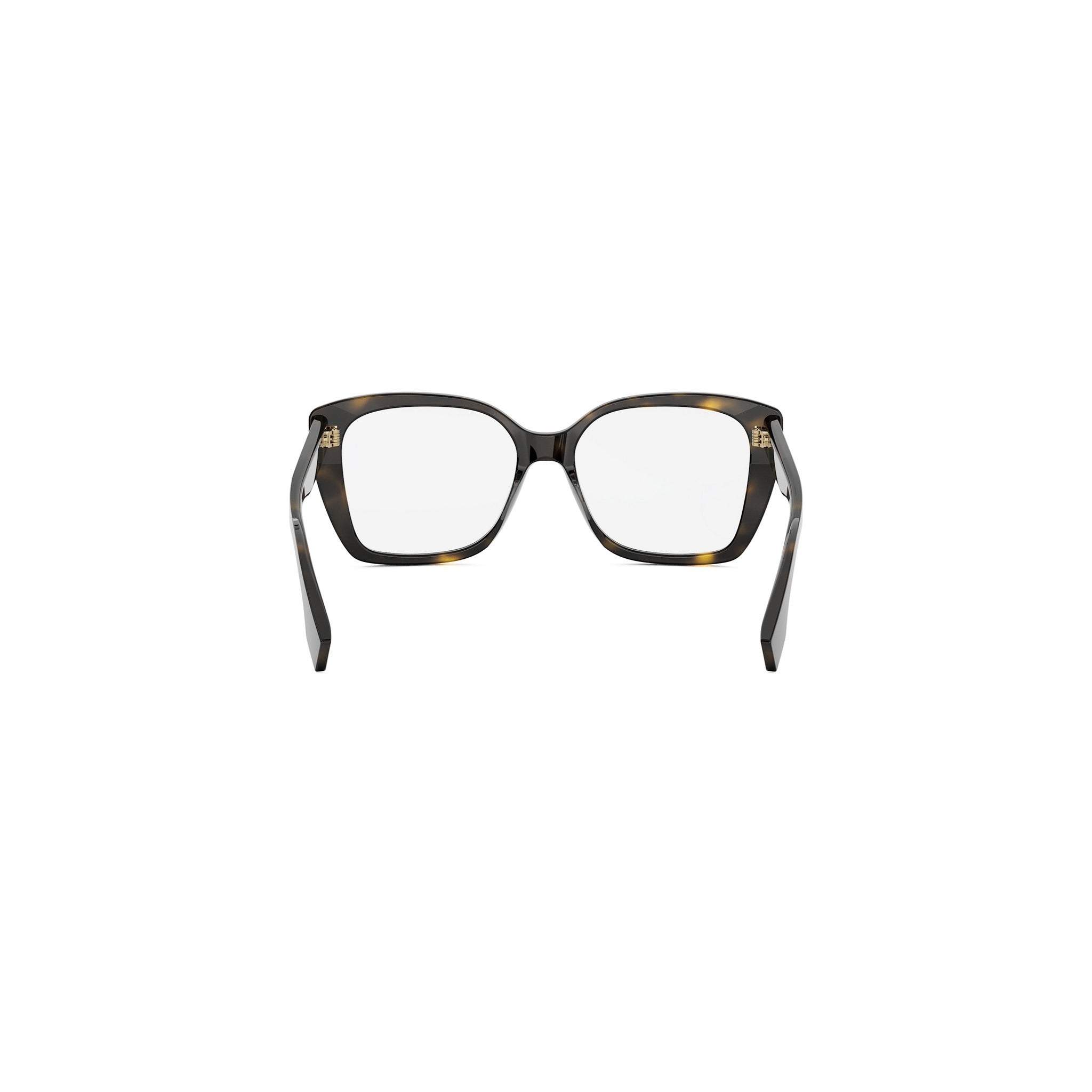 Lettering Brown Square Eyeglasses