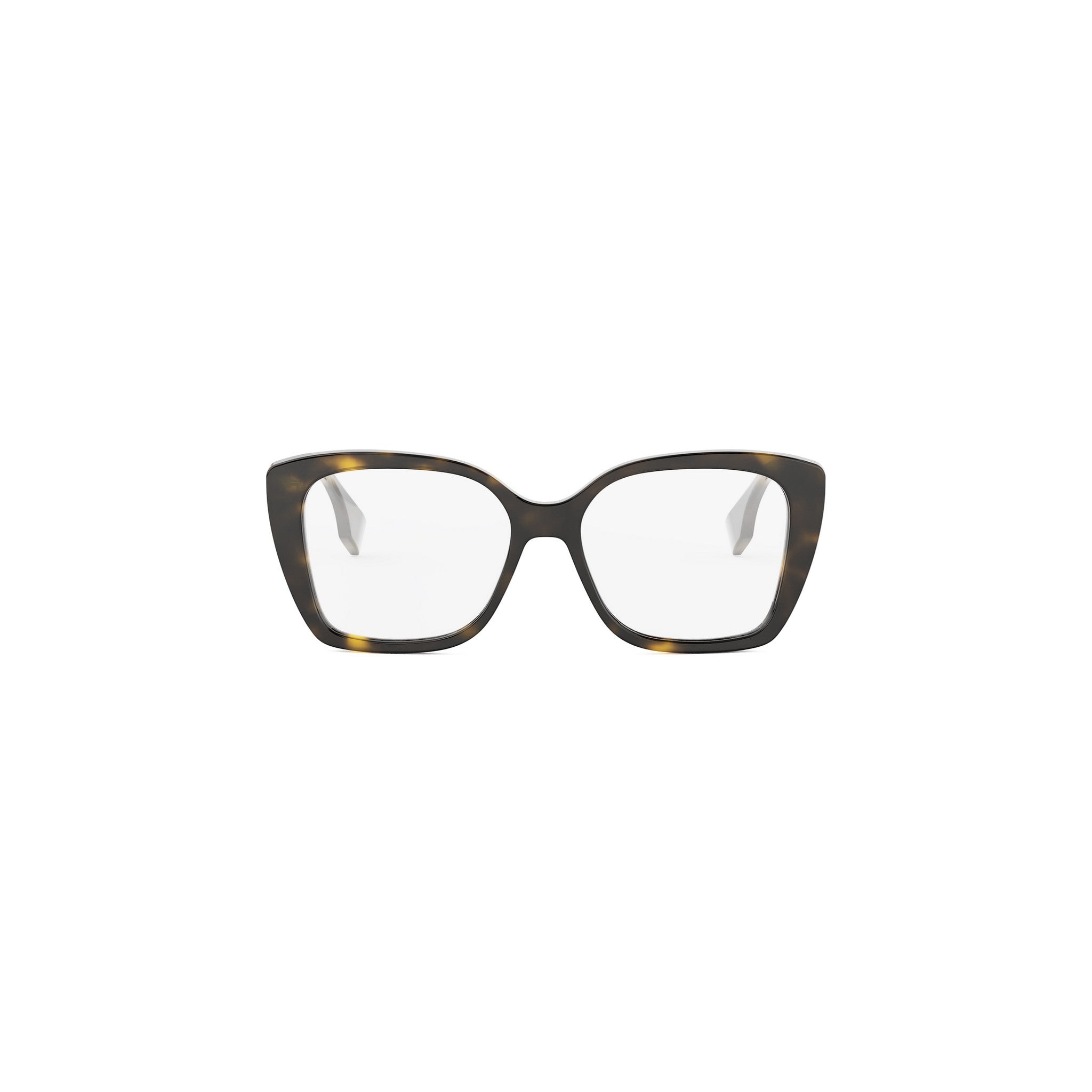 Lettering Brown Square Eyeglasses