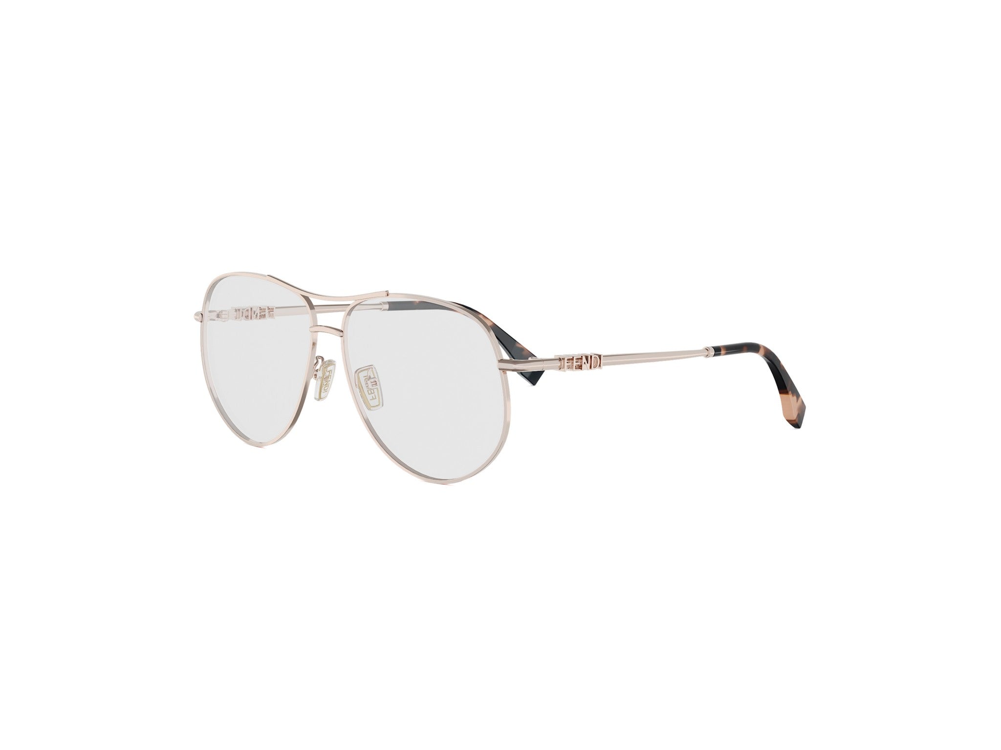 FENDI FE50142U Fendigraphy Rose Pilot Eyeglasses