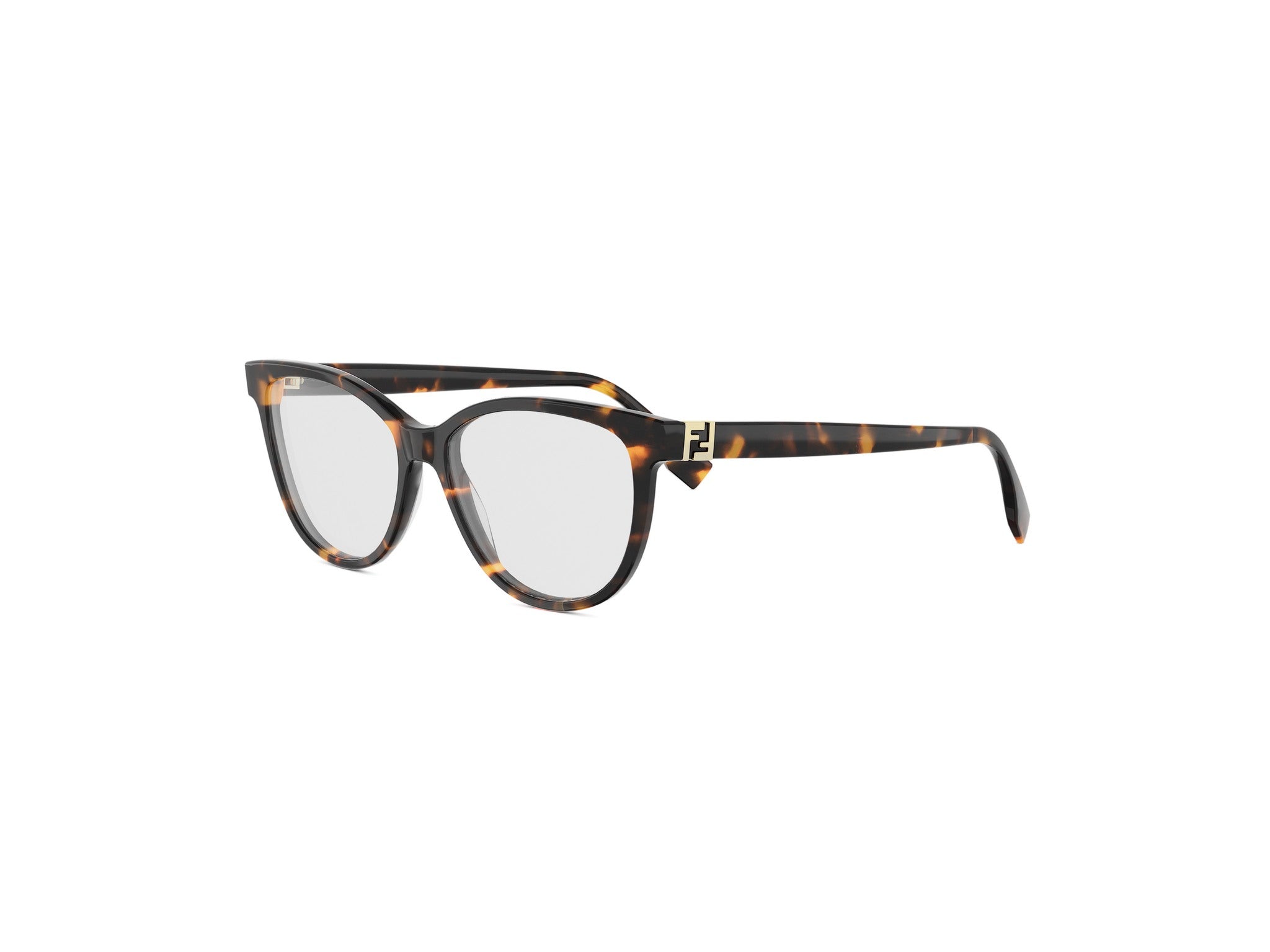 FENDI FE50145I Forever Fendi Havana Round Eyeglasses