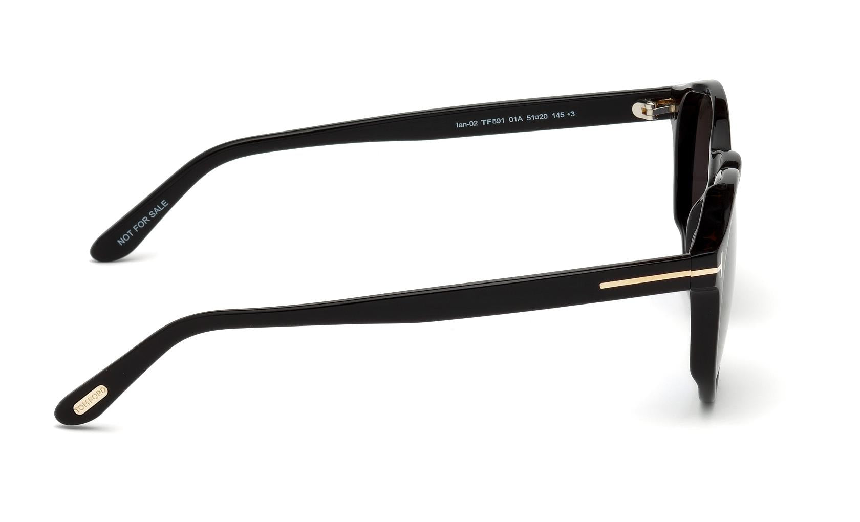 Tom Ford Ian-02 Sunglasses FT0591 01A