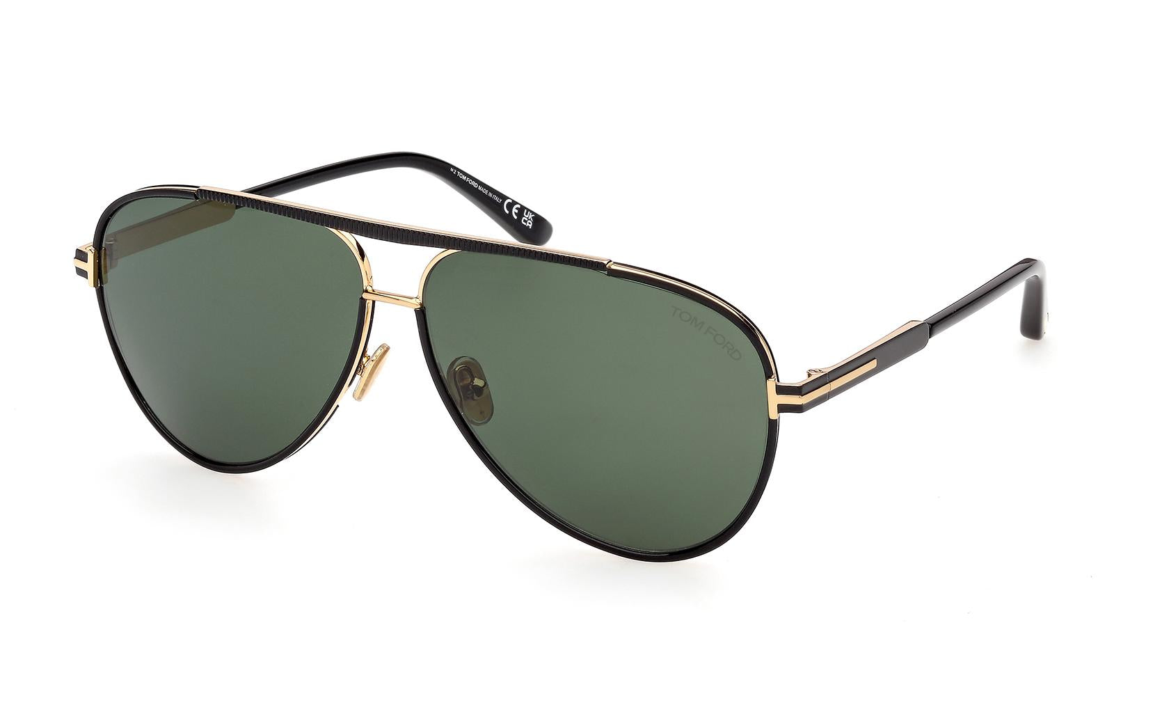 トムフォースピード　レザー　ブラックシャドウ　42 Tom Ford Rupert-02 FT1340 01N - Sunglasses for Men - LookerOnline